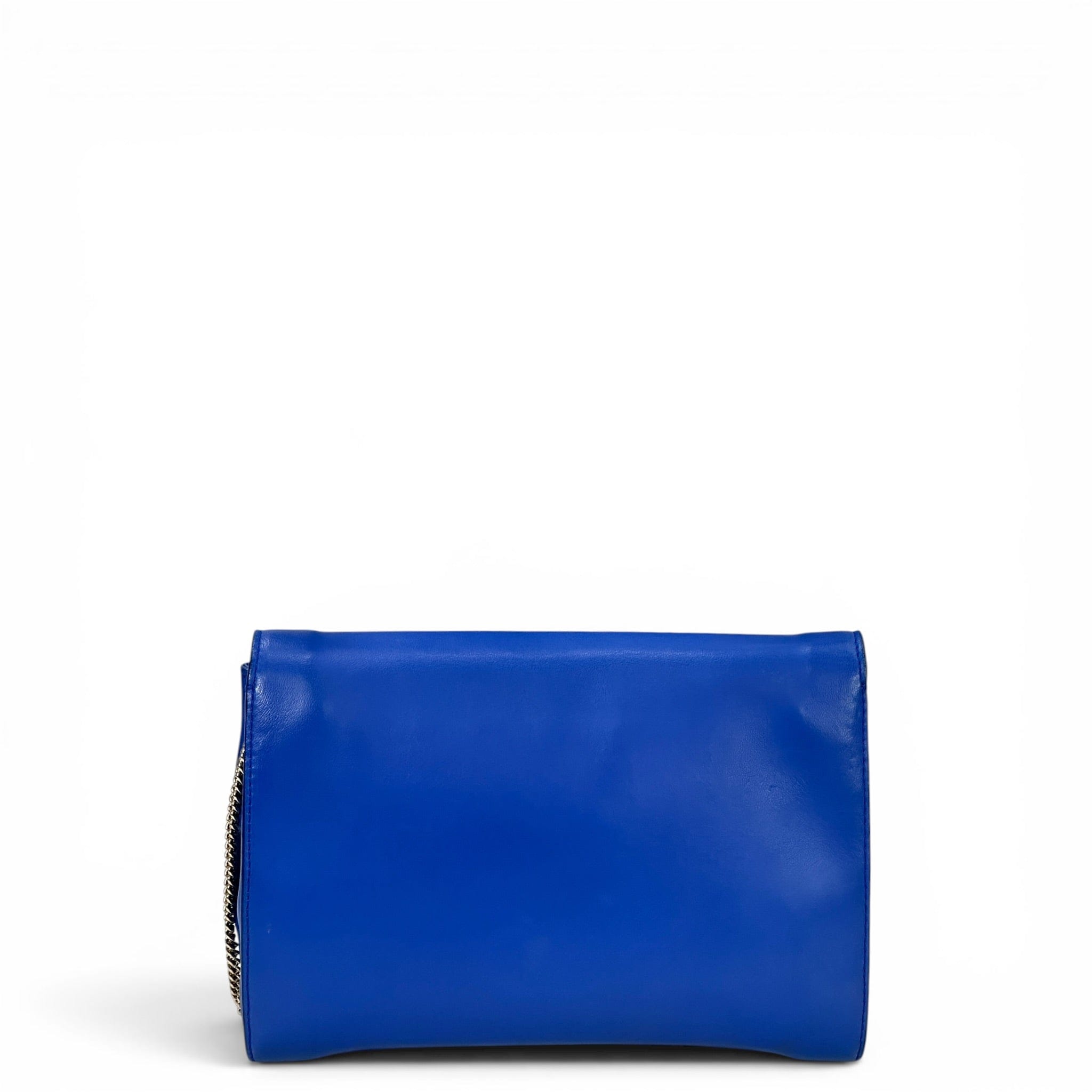 Versace La Medusa Blue Leather Bag