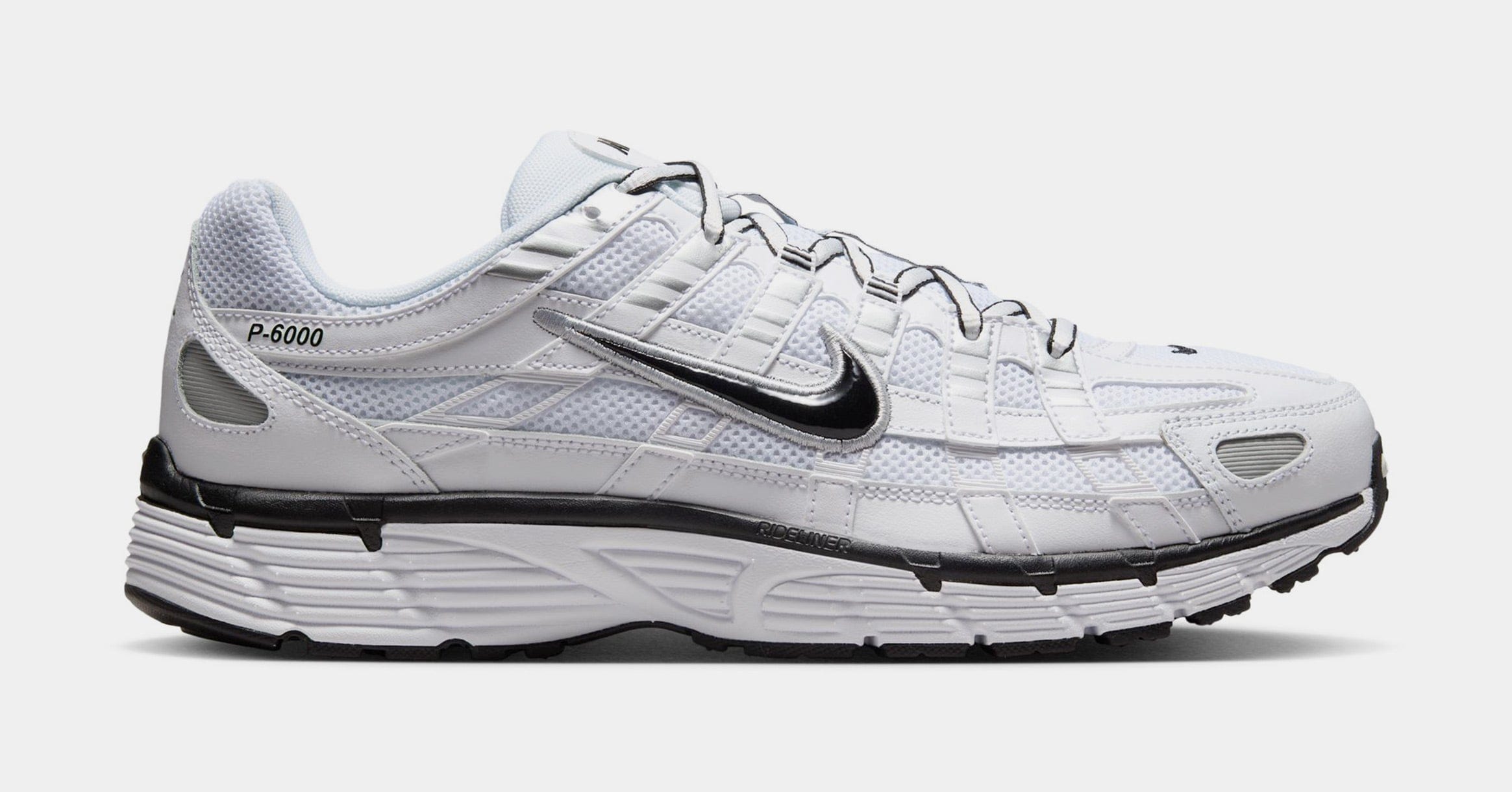 Nike P 6000 Mens Lifestyle Shoes (White/Silver/Black)