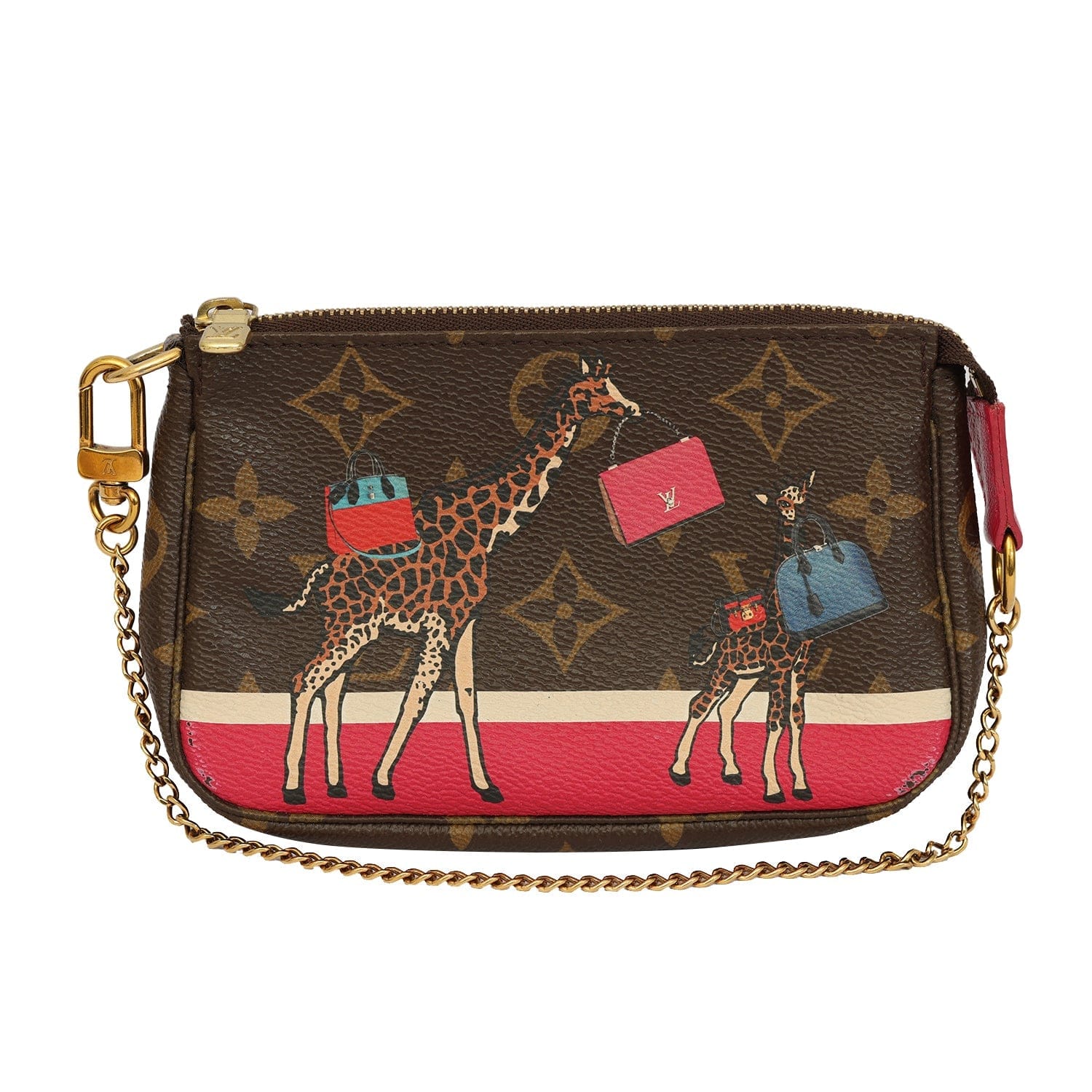 LOUIS VUITTON MONOGRAM CHRISTMAS ANIMATION MINI ACCESSORIES BAG