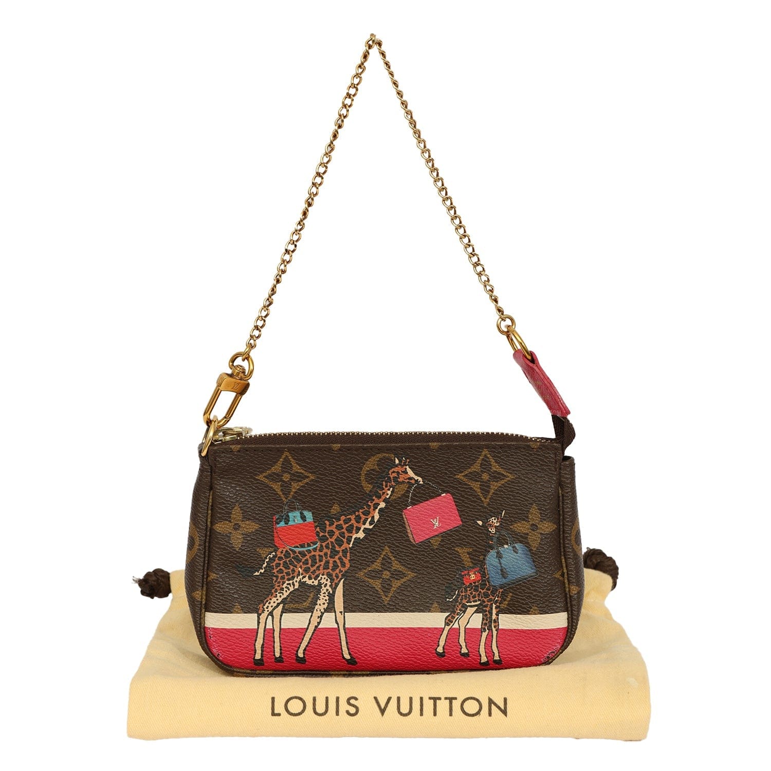 LOUIS VUITTON MONOGRAM CHRISTMAS ANIMATION MINI ACCESSORIES BAG