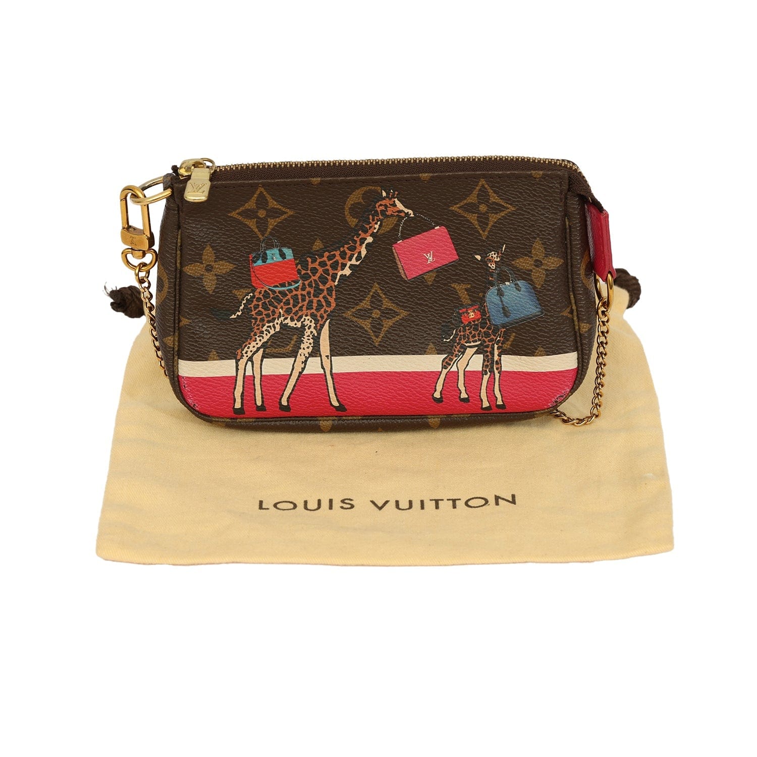 LOUIS VUITTON MONOGRAM CHRISTMAS ANIMATION MINI ACCESSORIES BAG