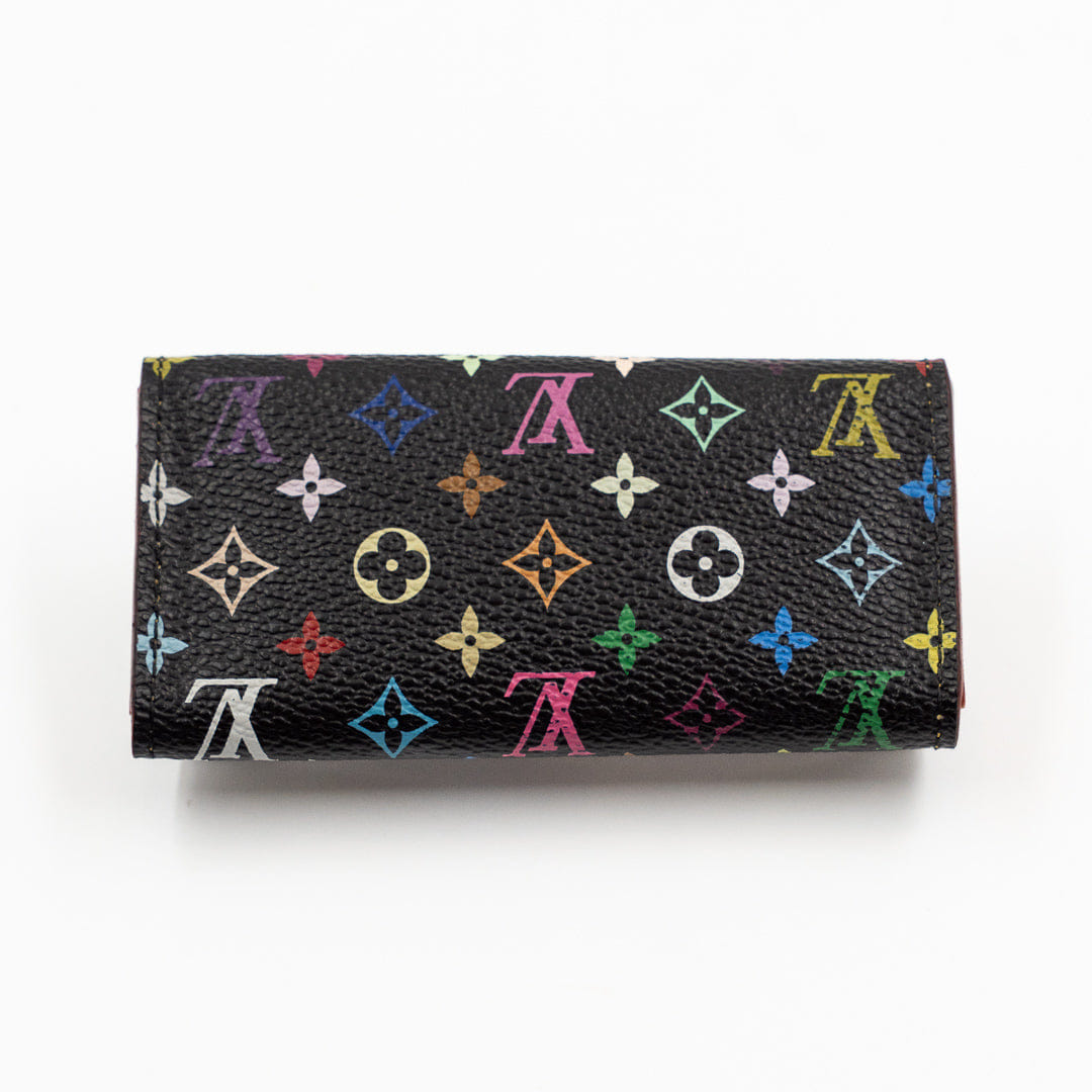 Louis Vuitton Monogram Multicolor Multicles 4 Key Holder in Black Canvas
