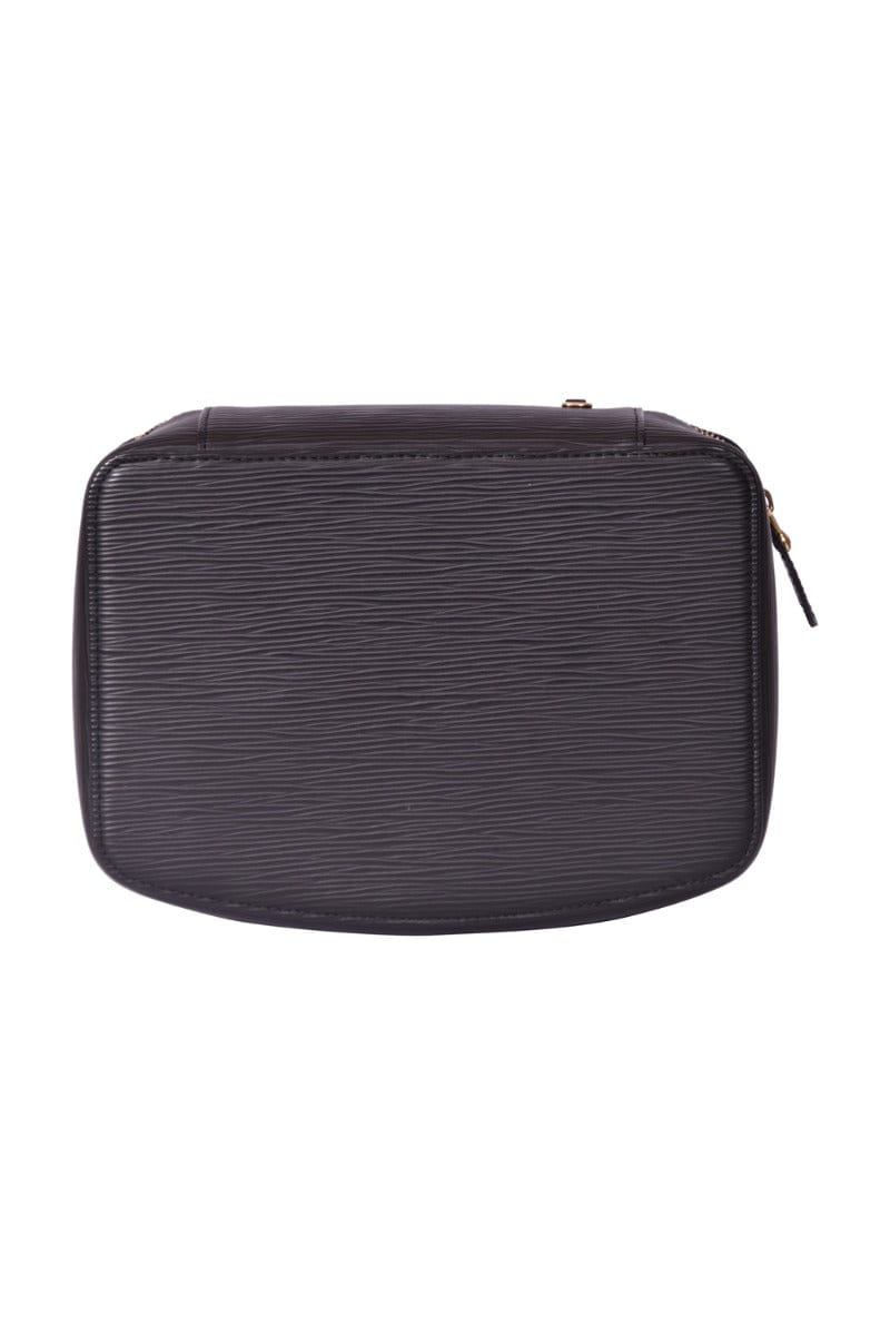 Louis Vuitton Black Epi Leather Cosmetic Travel Bag