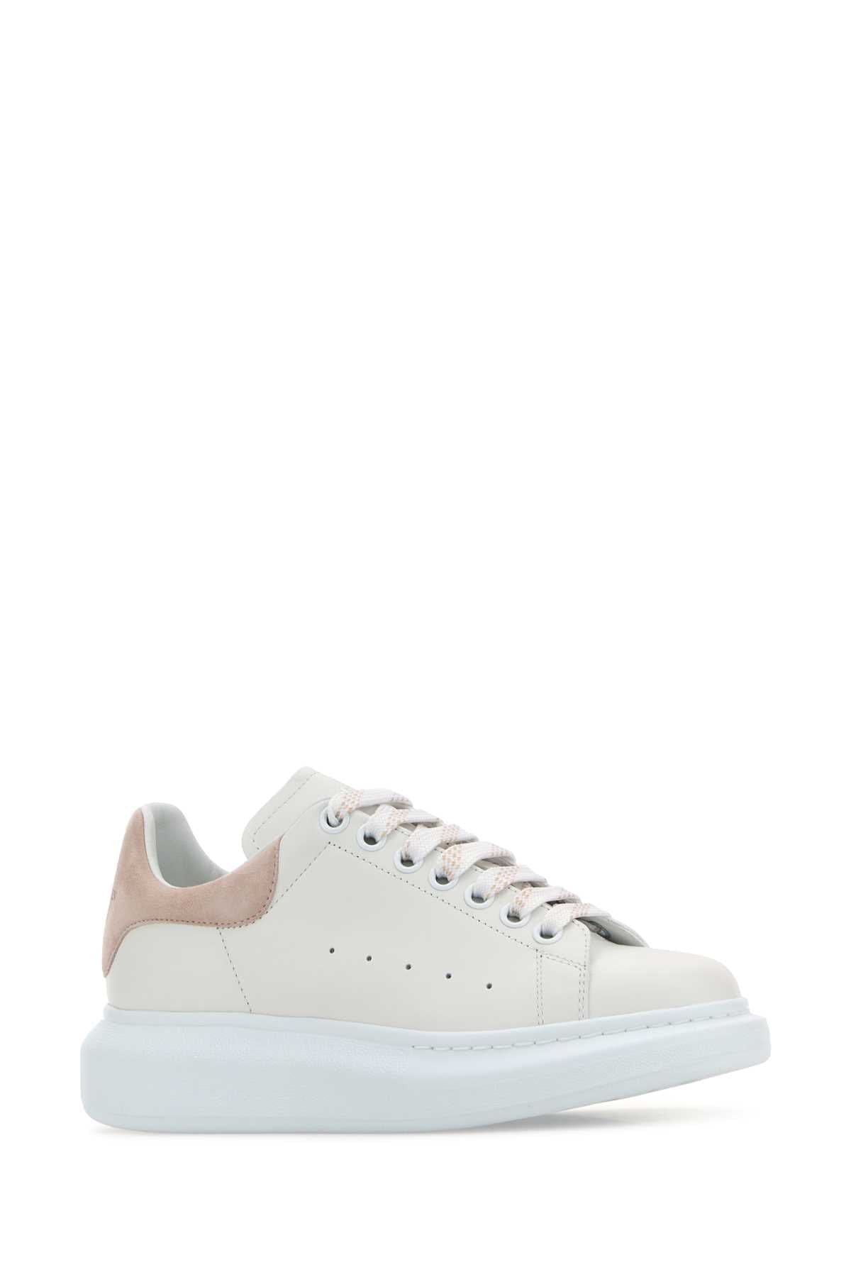 Alexander McQueen Oversized - Sole Leather & Suede Sneaker — White