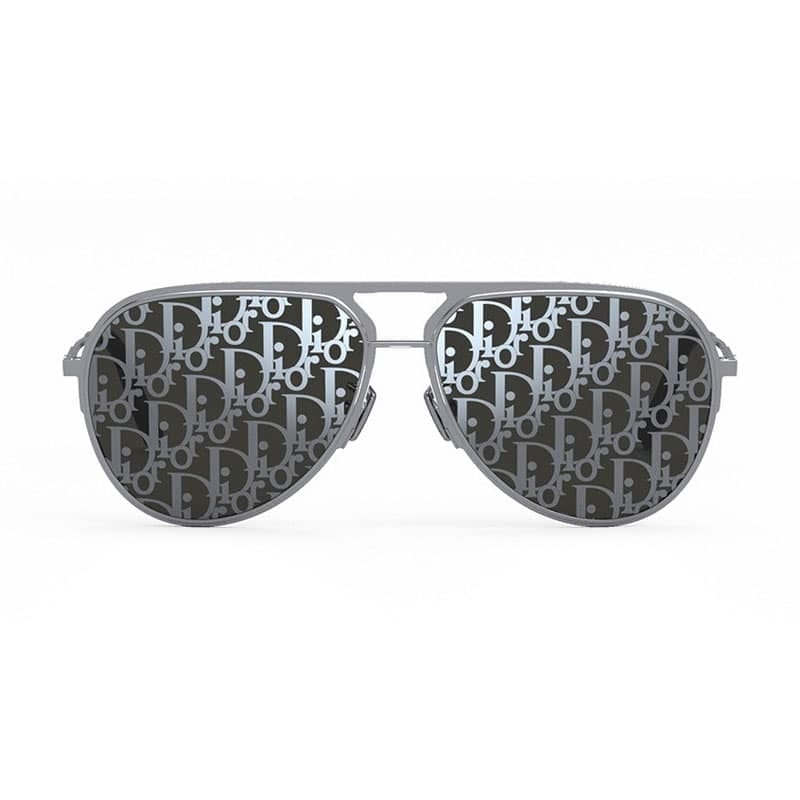 Dior Sunglasses Aviator Full Rim, Palladium Frame And Blue Dior Pattern Photochromatic Lens Dioressentiala2Uf0I8