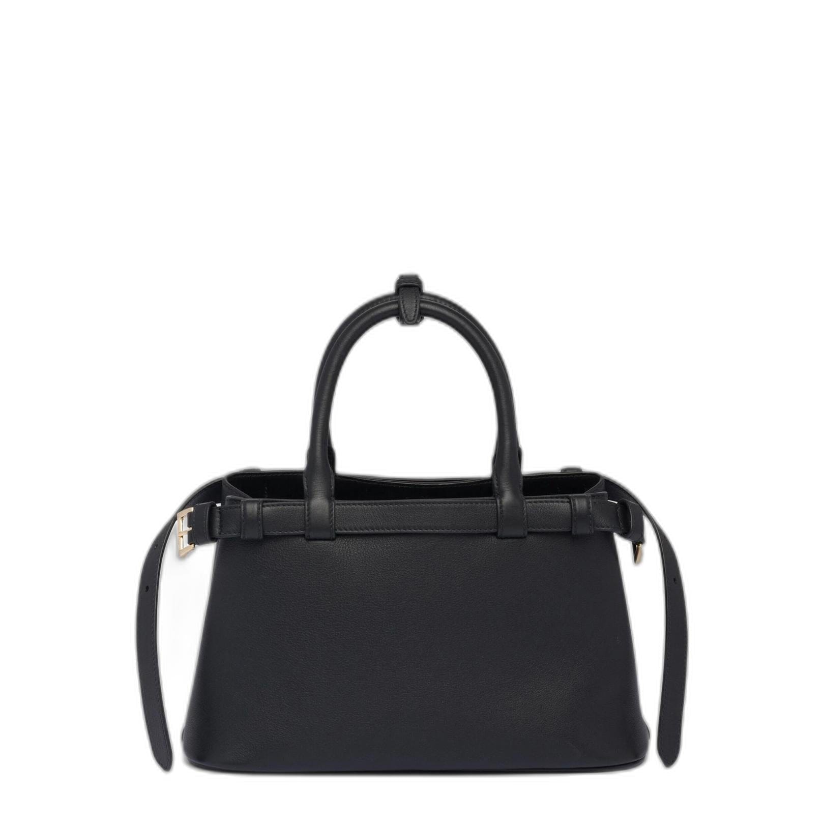 Prada Small Calfskin Handbag - Black