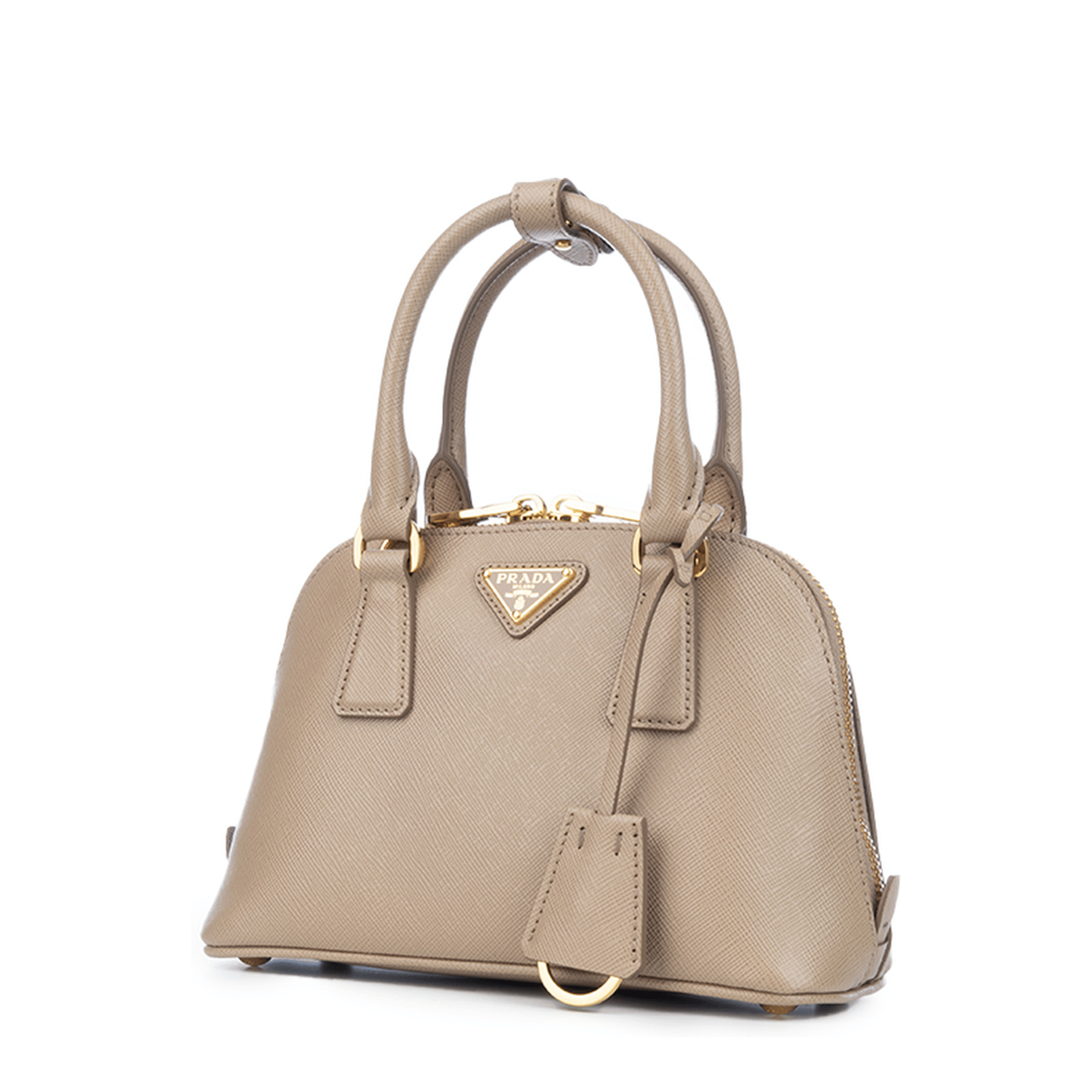 Prada Promenade Mini Calfskin Handbag - Cameo