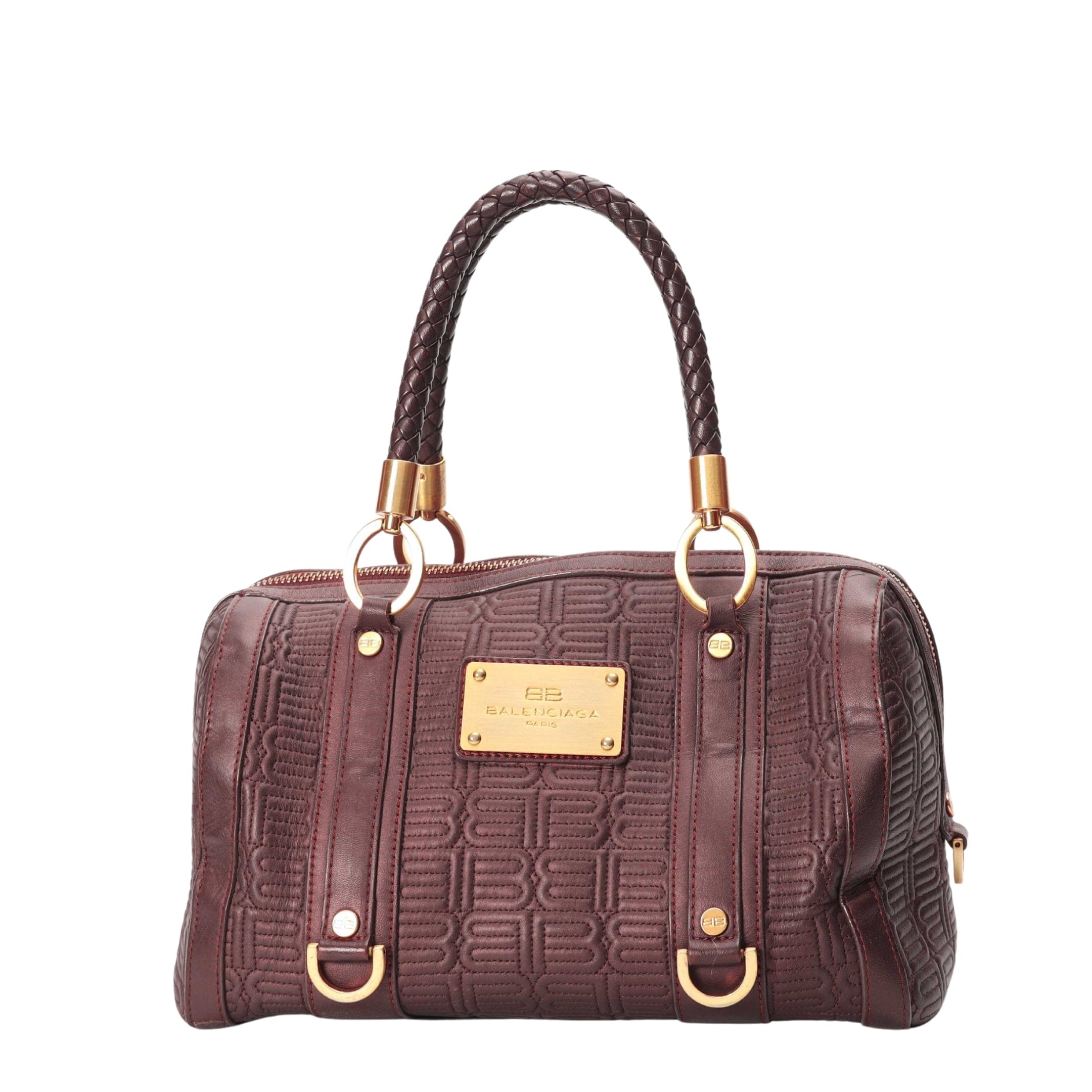Balenciaga Brown Boston Bag