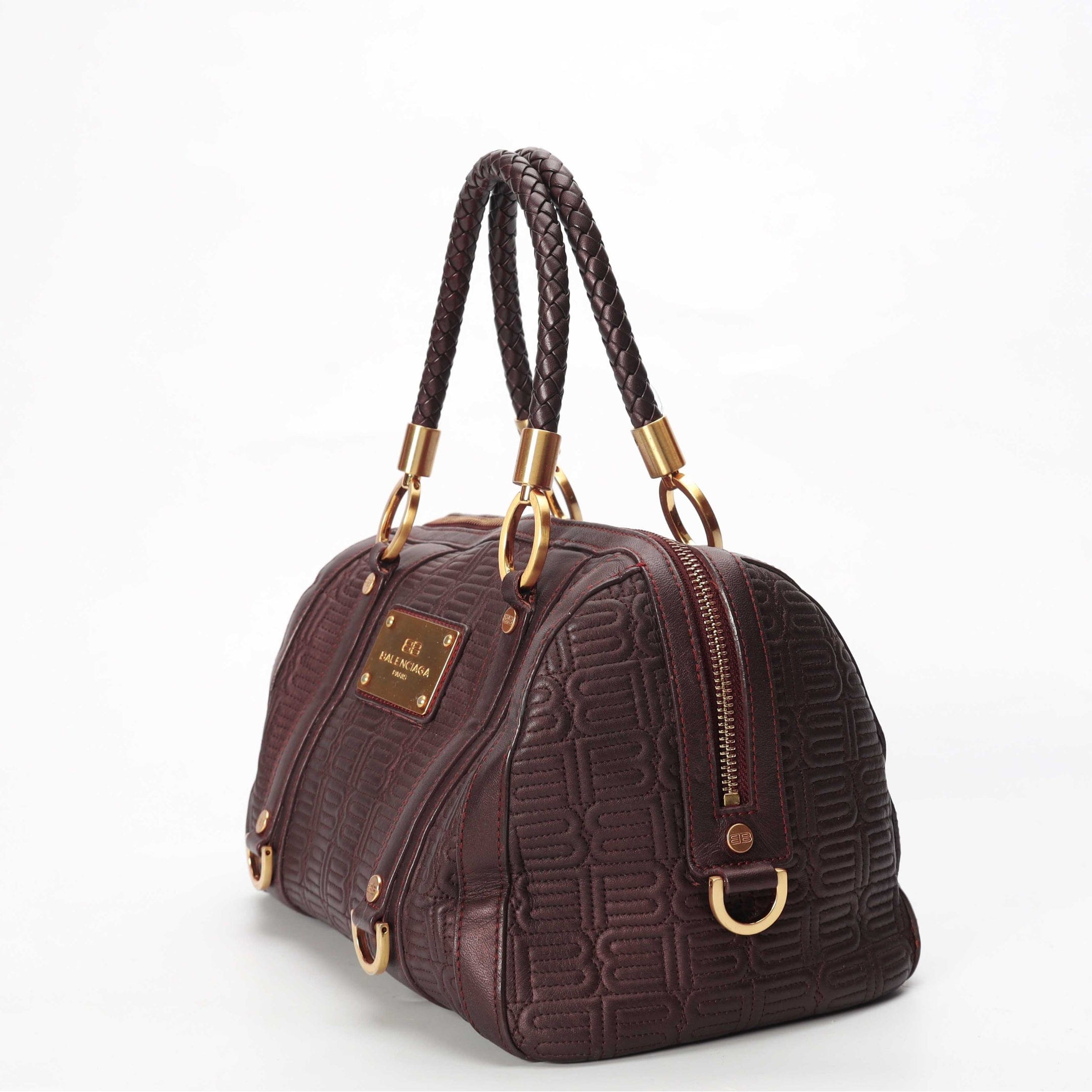Balenciaga Brown Boston Bag