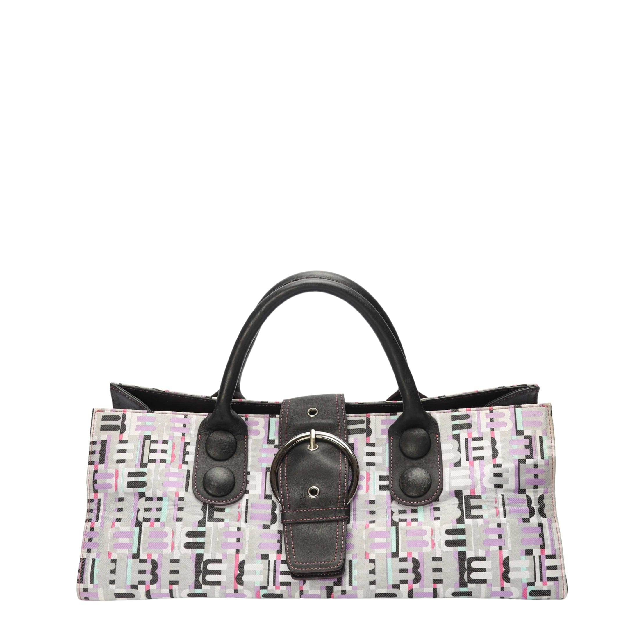 Balenciaga Logo Canvas Multi Colour Satchel