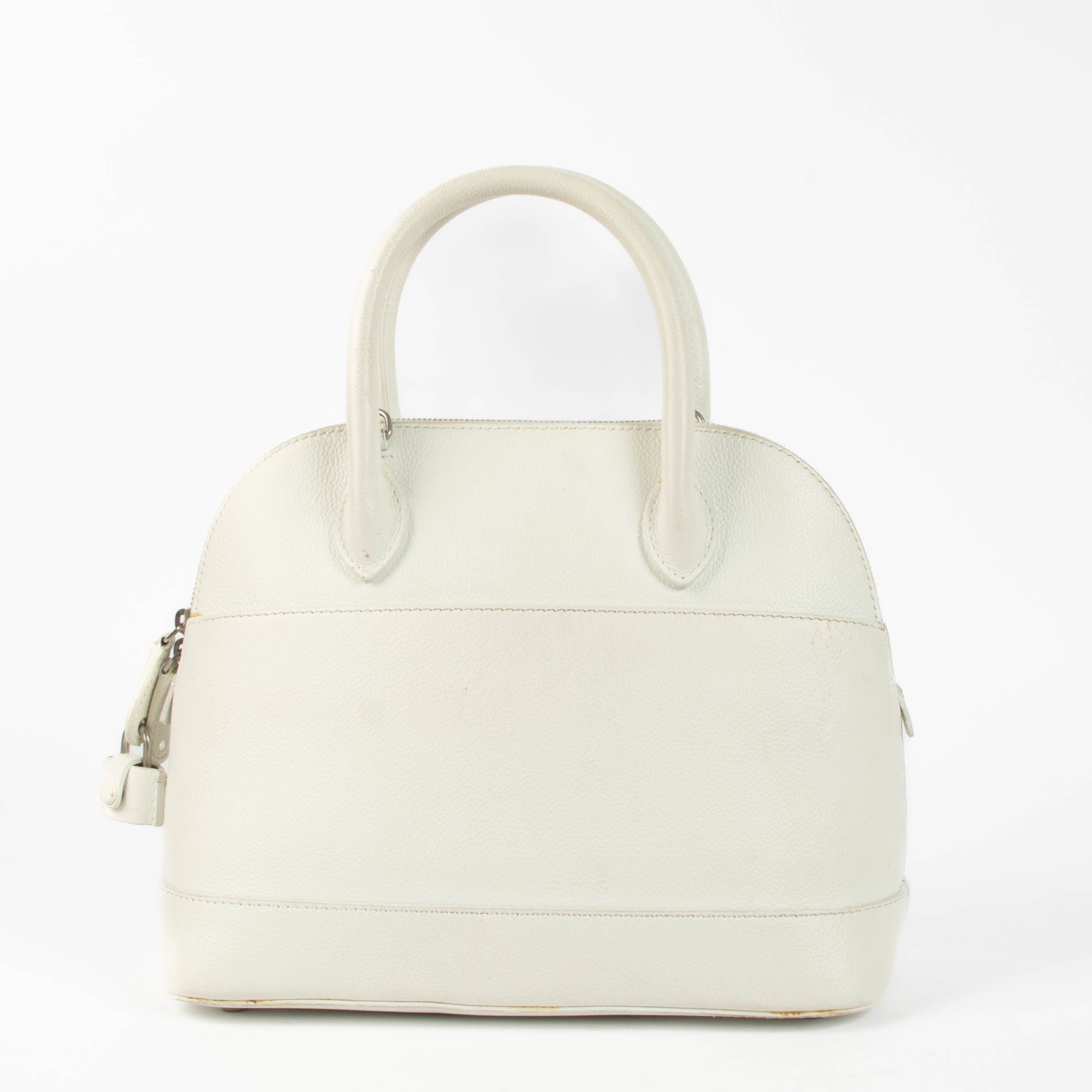 Balenciaga White Logo Ville Small Bag