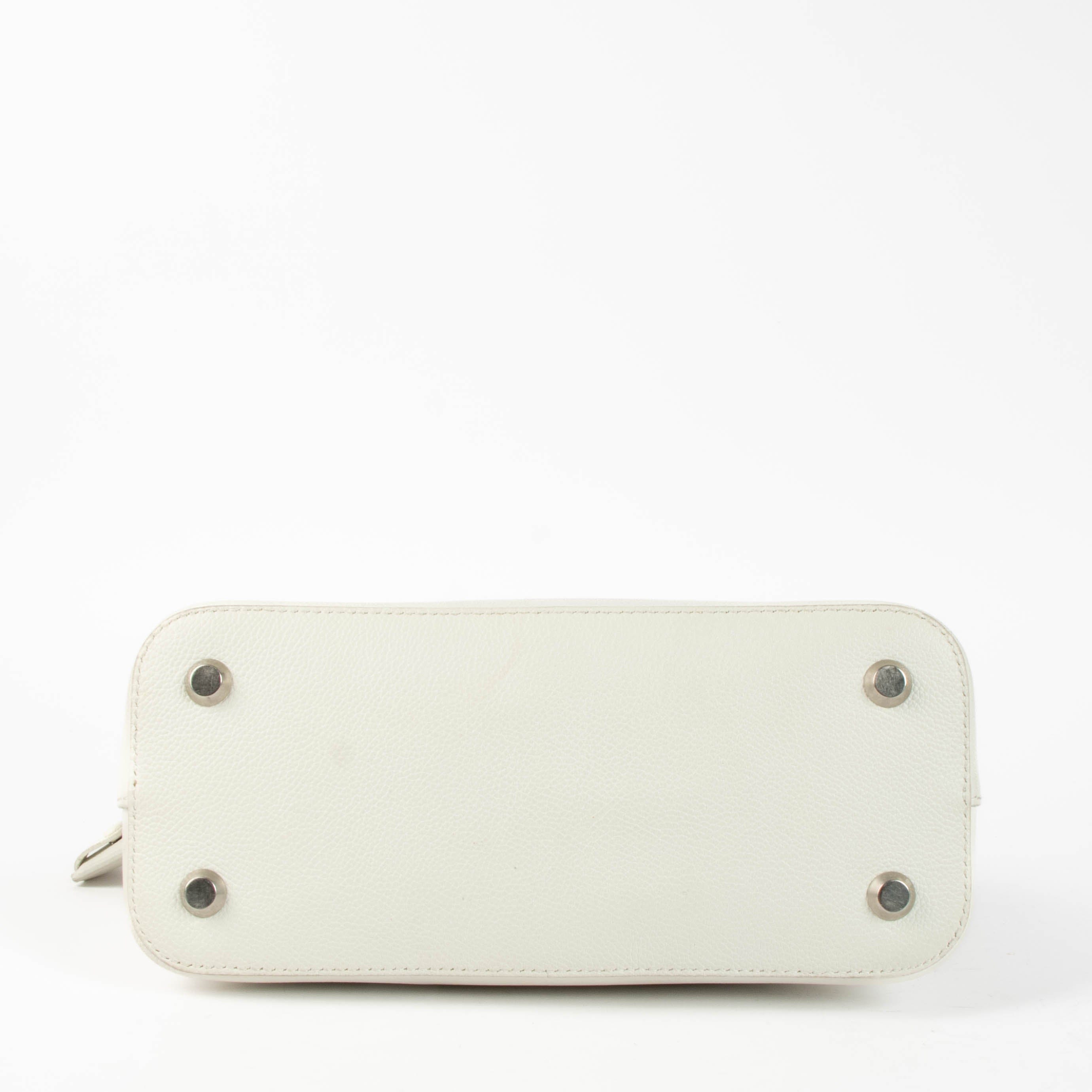Balenciaga White Logo Ville Small Bag