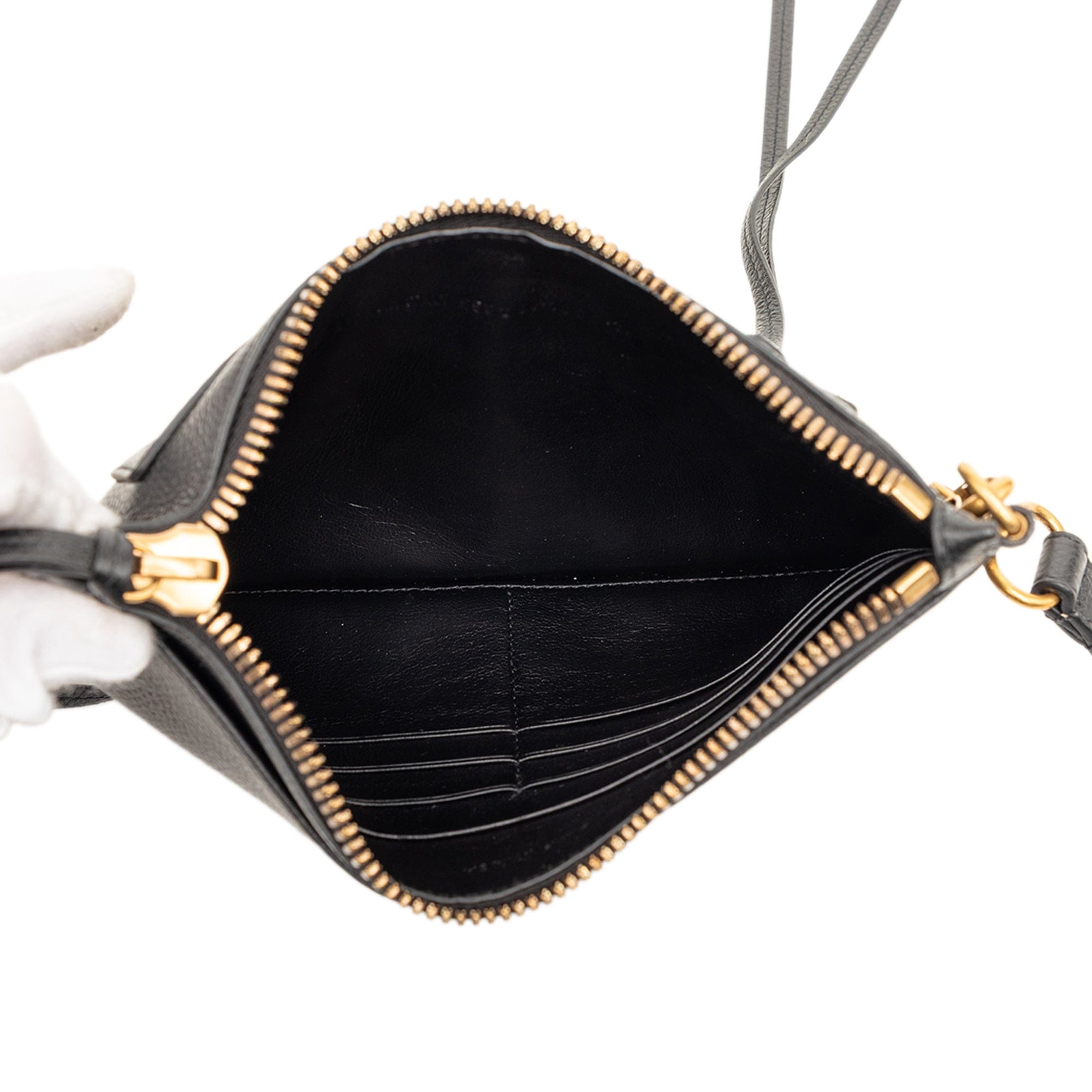 Balenciaga Grained Calfskin Neo Classic Pouch XS