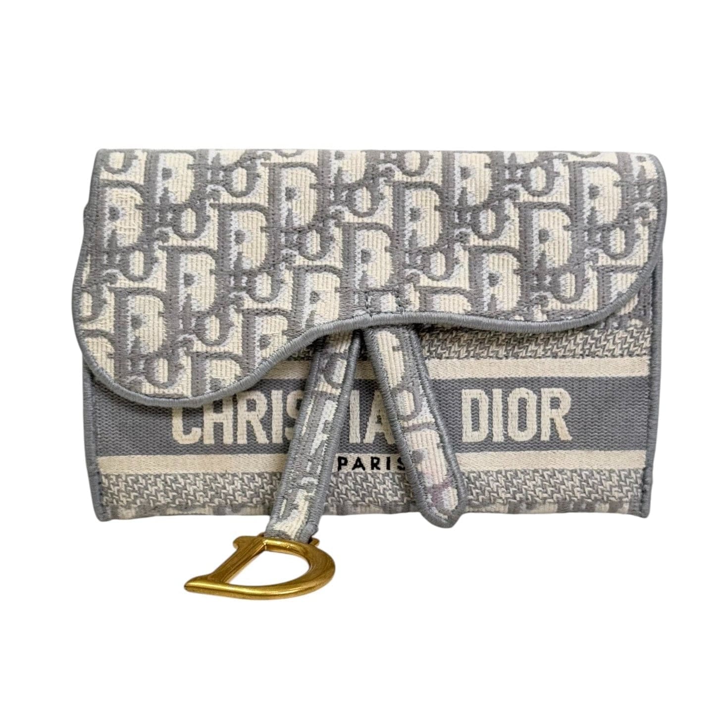 Dior Saddle Grey Belt Pouch