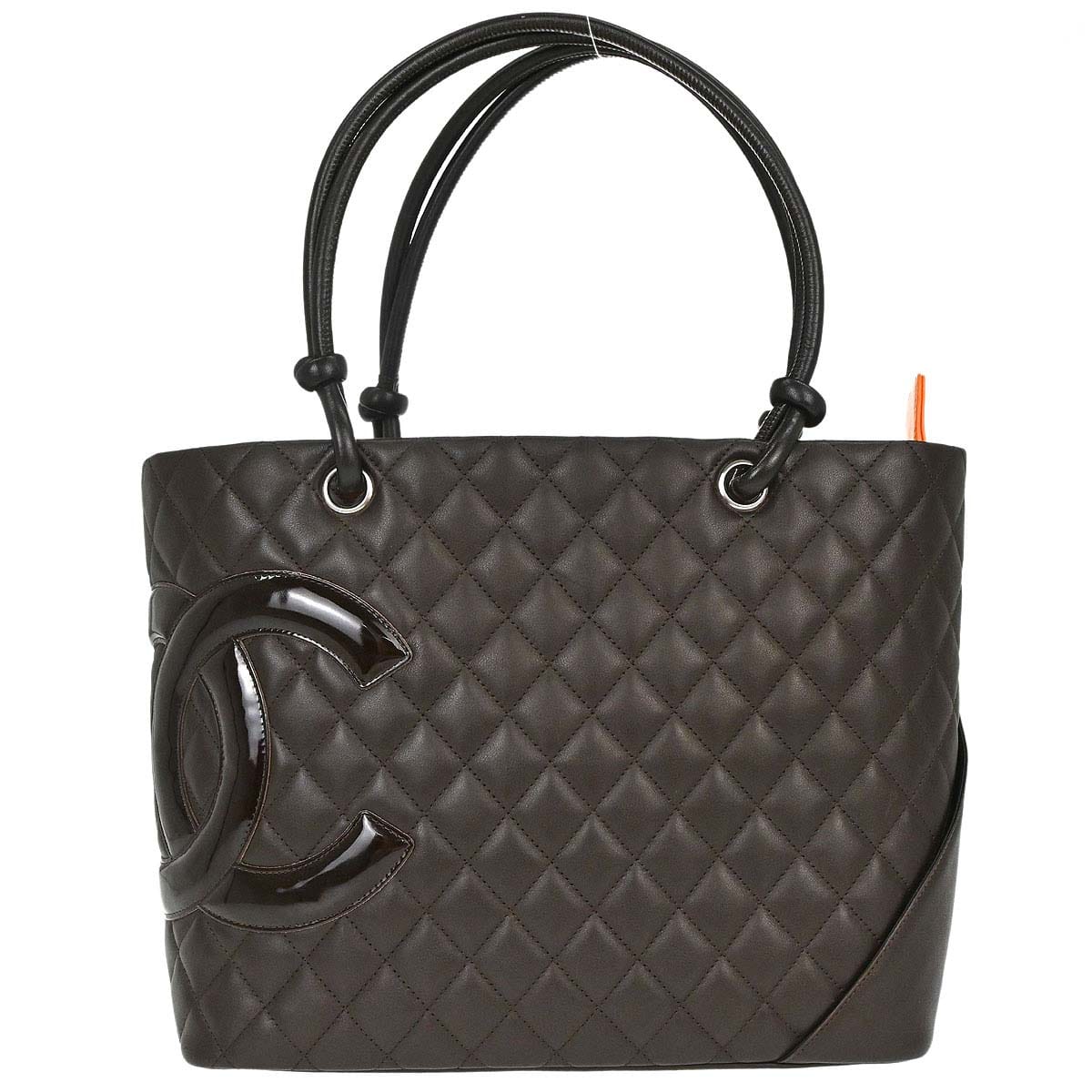 Chanel 2005 - 2006 Brown Calfskin Cambon Ligne Tote Handbag