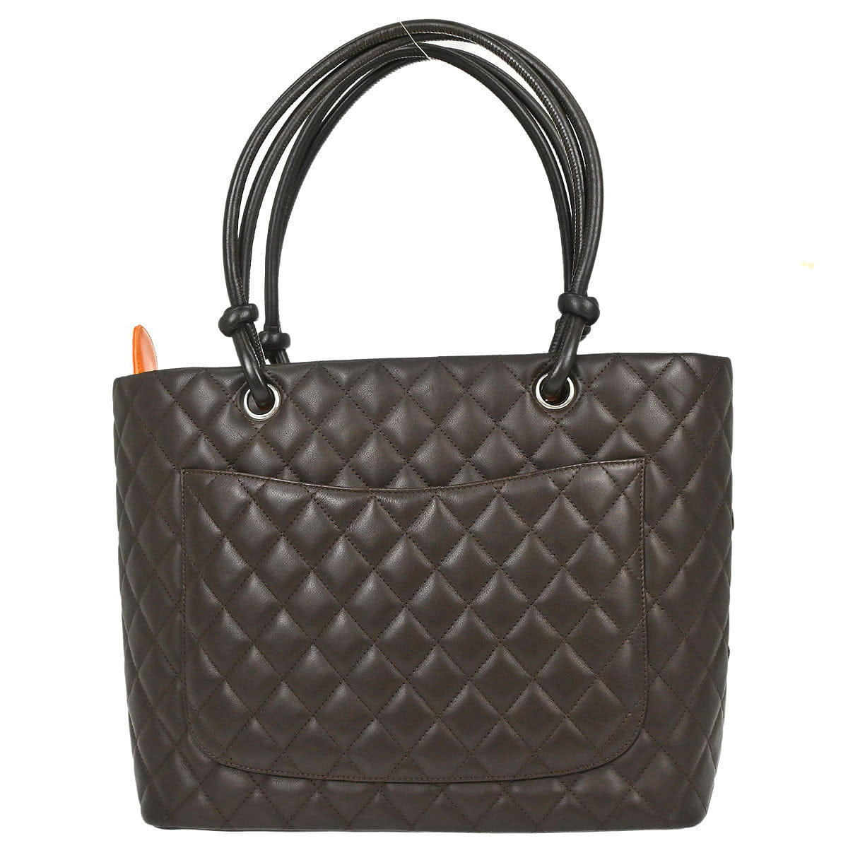 Chanel 2005 - 2006 Brown Calfskin Cambon Ligne Tote Handbag