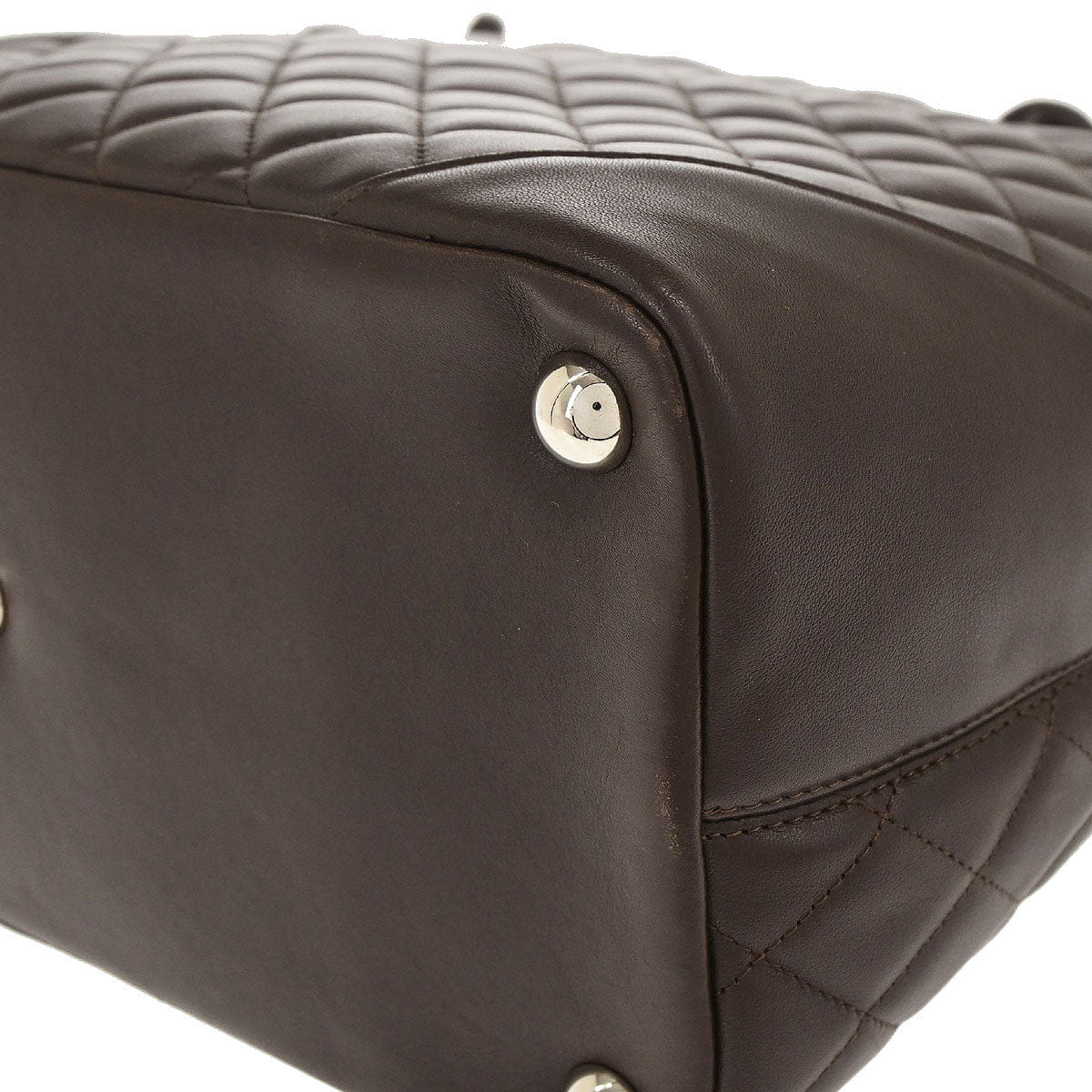 Chanel 2005 - 2006 Brown Calfskin Cambon Ligne Tote Handbag