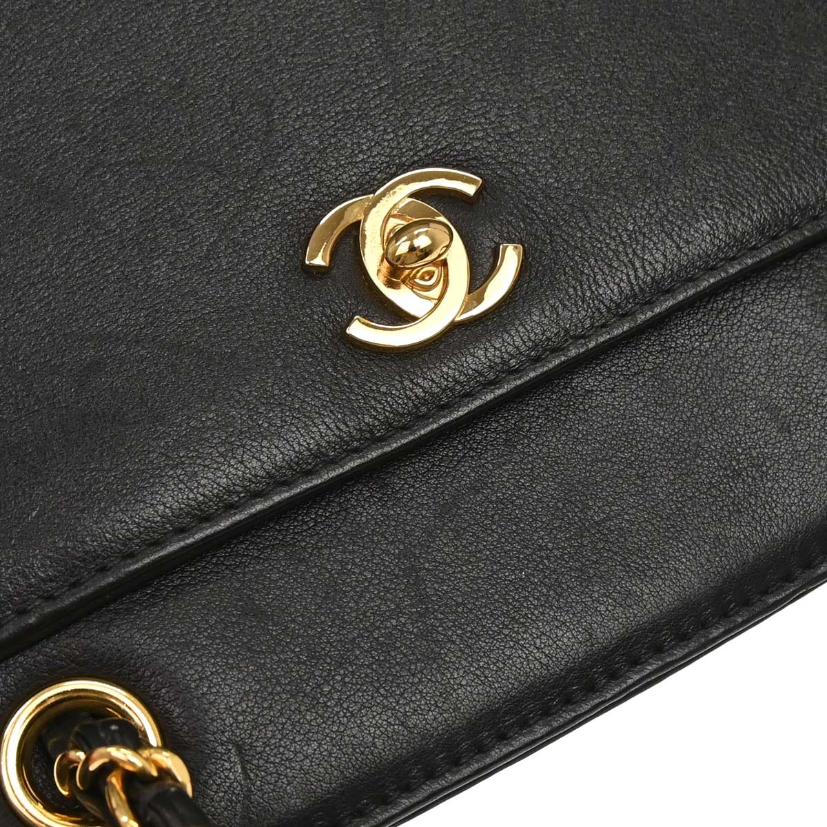 Chanel 1997 - 1999 Black Lambskin Tote Handbag