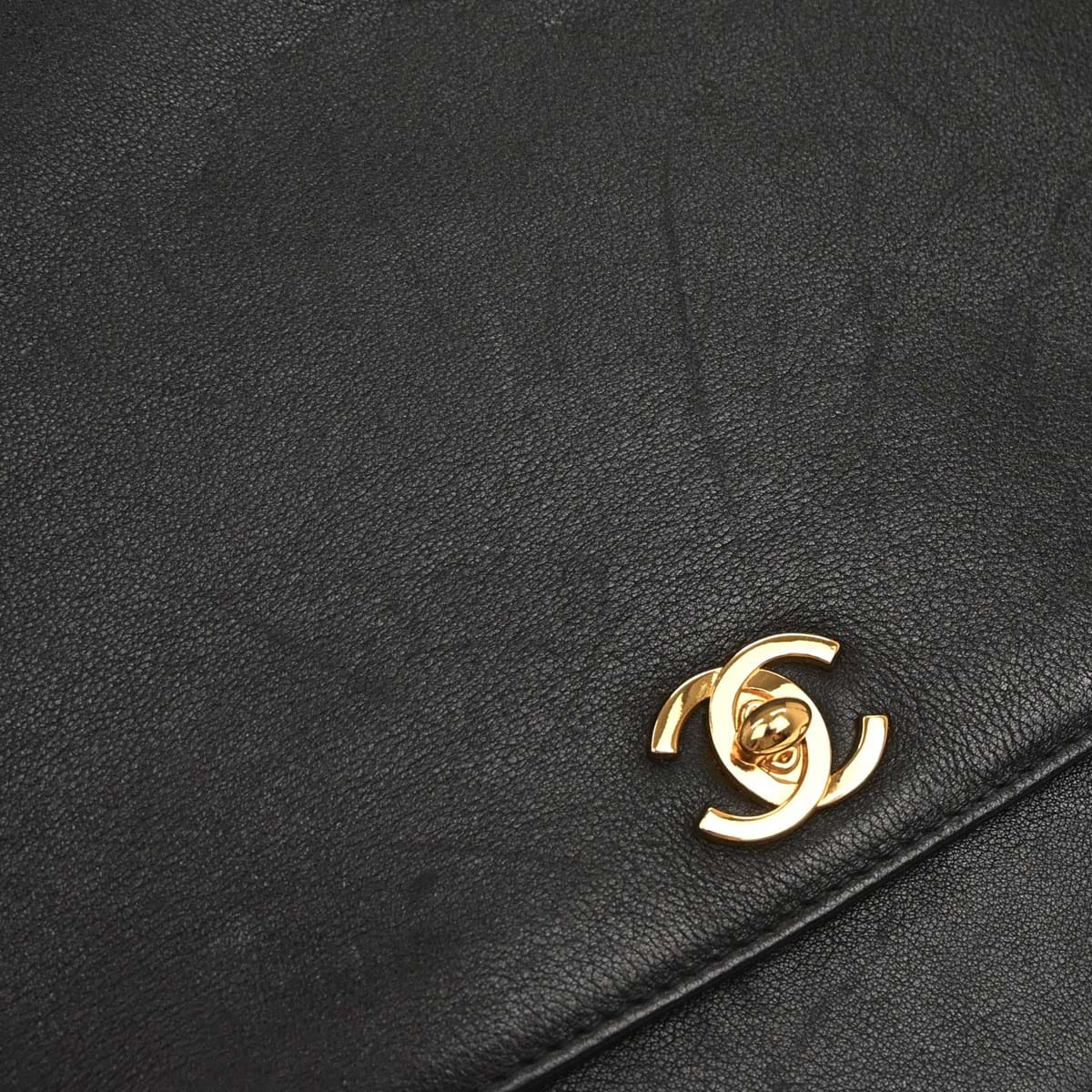 Chanel 1997 - 1999 Black Lambskin Tote Handbag