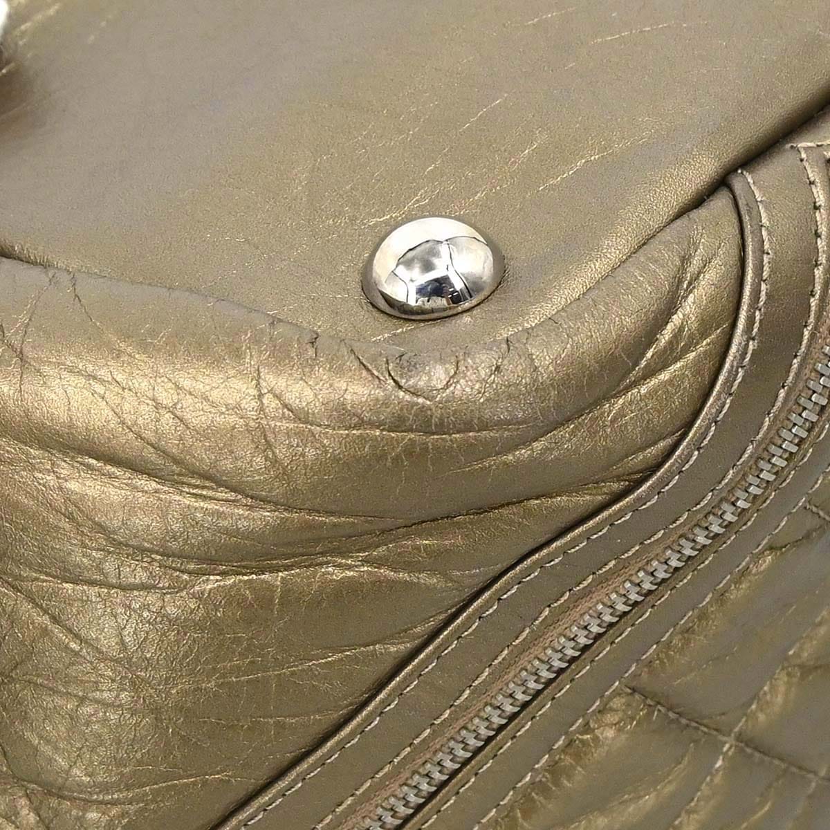 Chanel 2006 - 2008 Gold Calfskin Cambon Tote Bag
