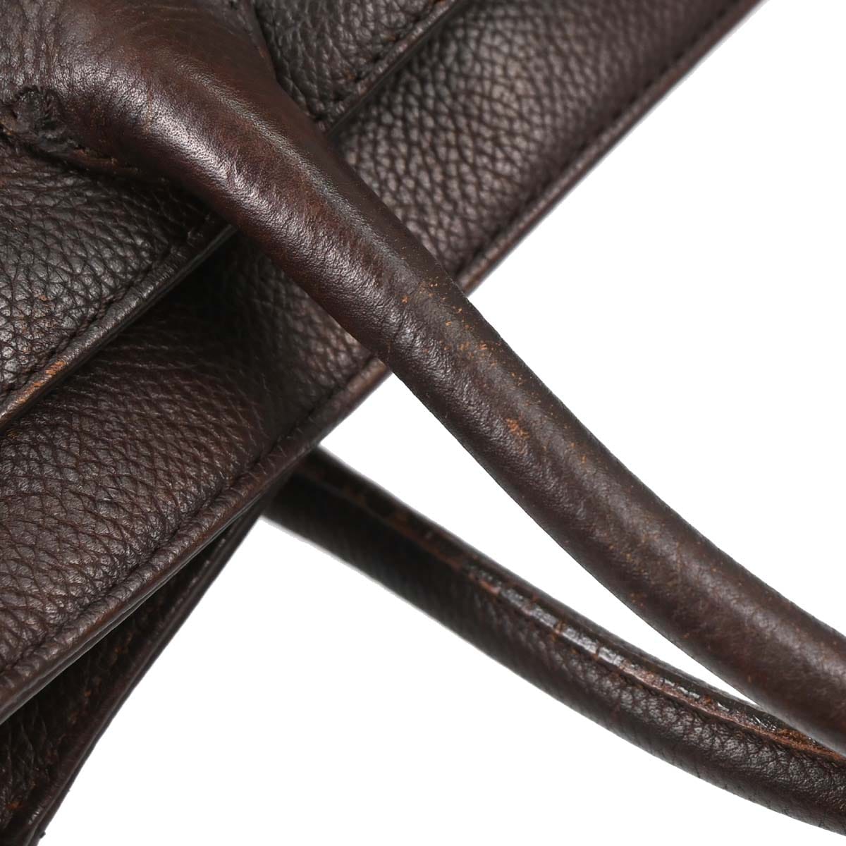 Chanel 2000 - 2002 Brown Calfskin Executive Cerf Tote Bag 2way Handbag
