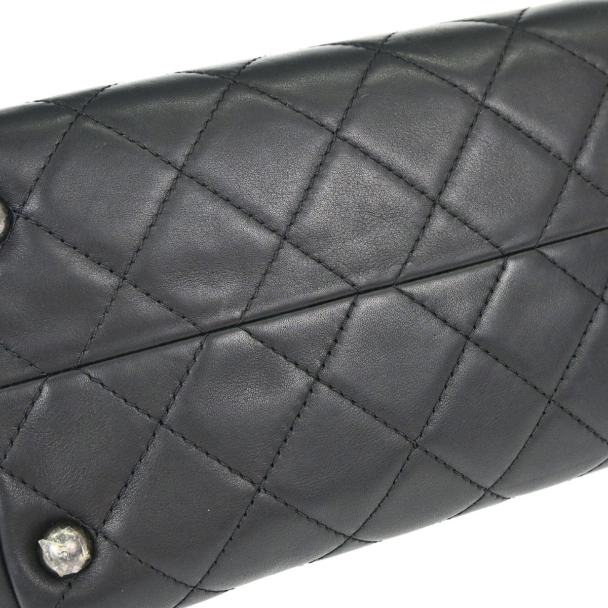 Chanel 2014 - 2015 Black Calfskin Shopping In Chains 2way Shoulder Tote Bag
