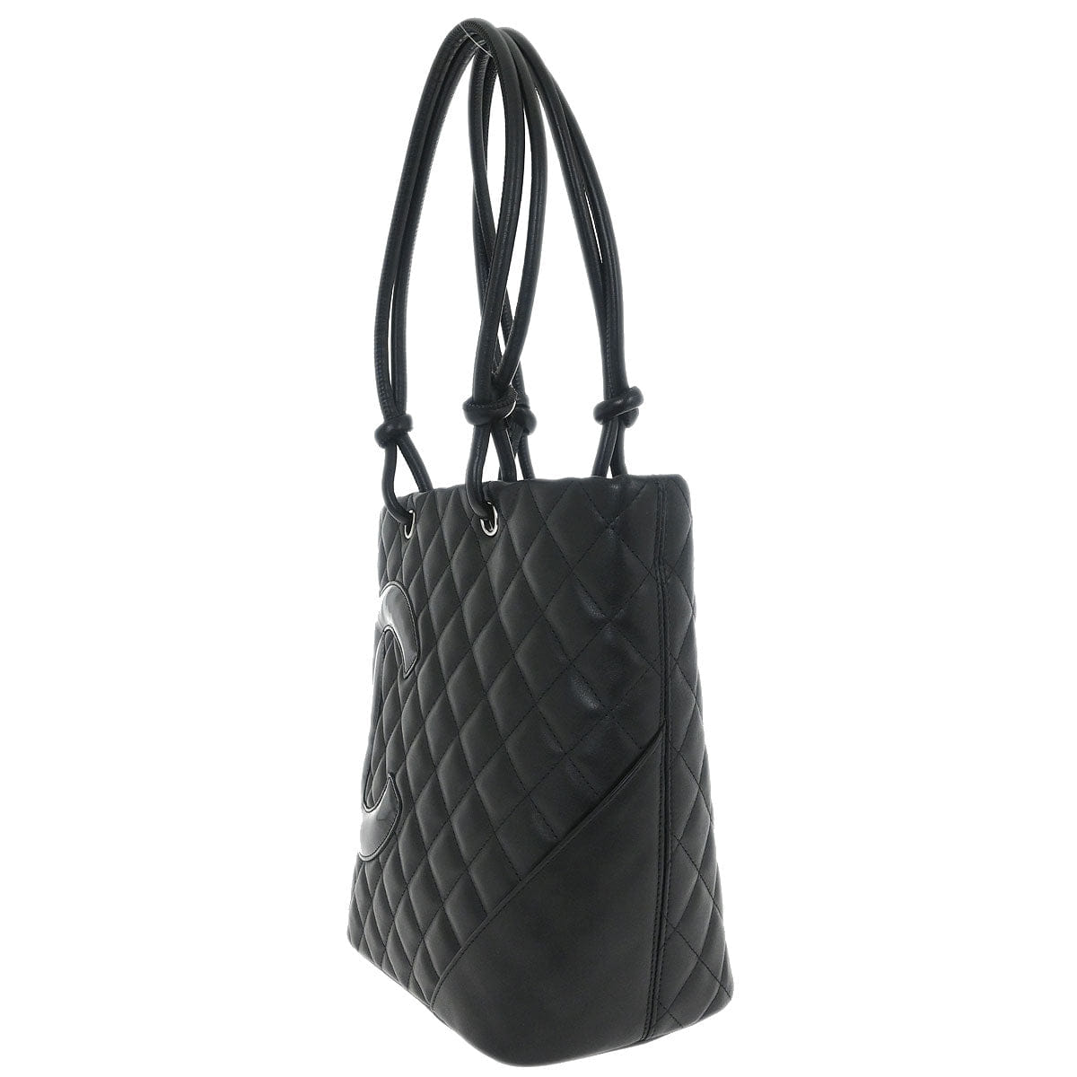 Chanel 2010 - 2011 Black Calfskin Cambon Ligne Tote Handbag