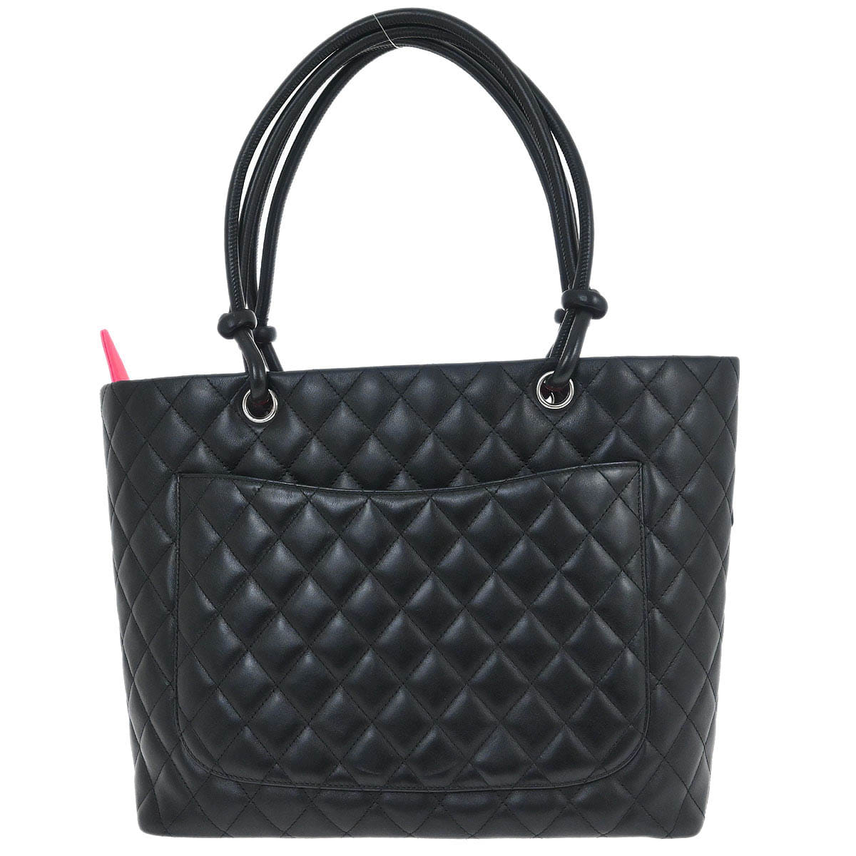 Chanel 2005 - 2006 Black Calfskin Cambon Ligne Tote Handbag