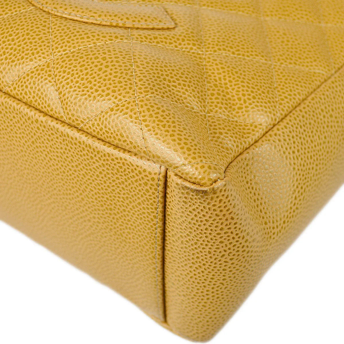 Chanel 2003 - 2004 Petite Shopping Tote PST Beige Caviar