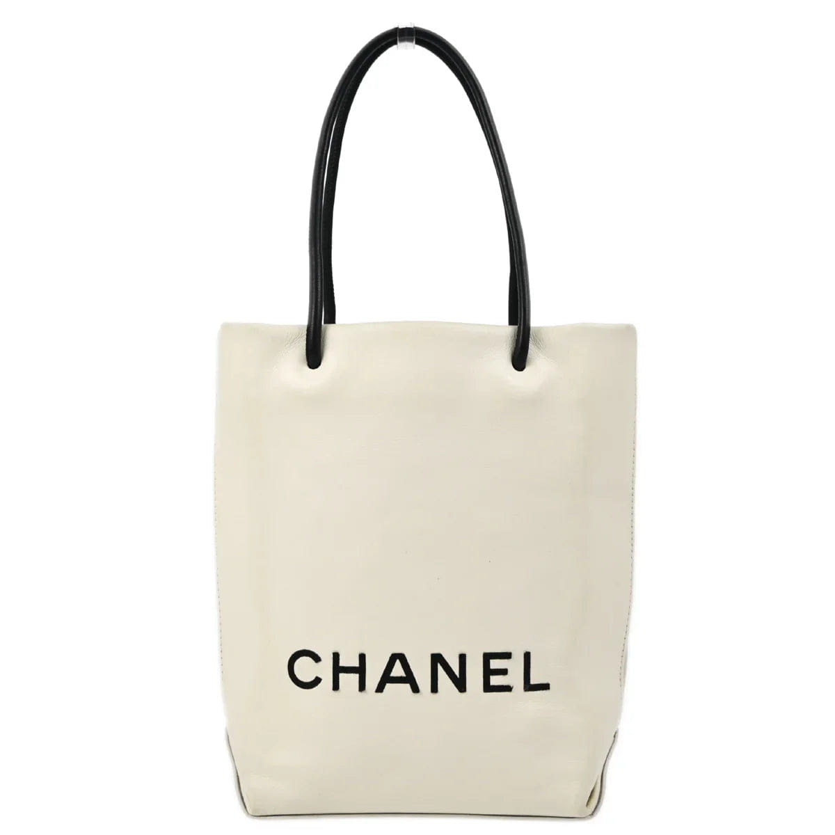 Chanel 2008 - 2009 White Calfskin Essential Tote Bag
