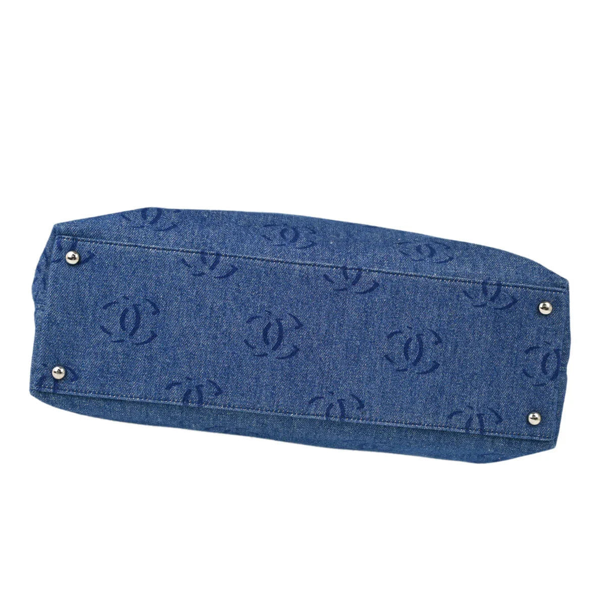 Chanel 2002 - 2003 Blue Denim Tote Handbag