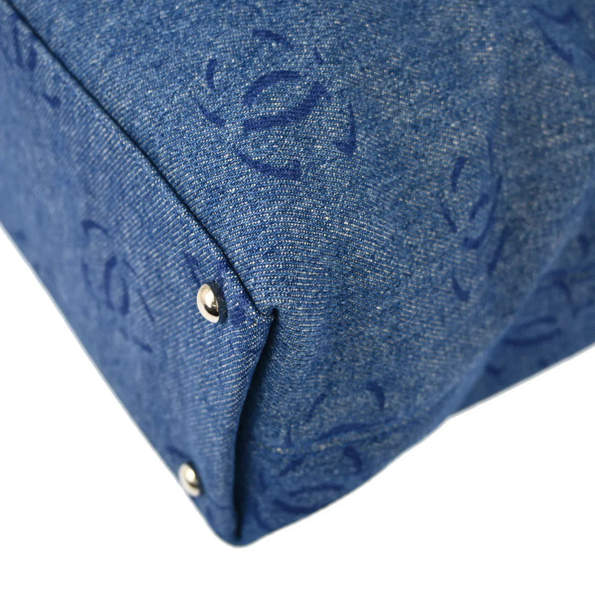 Chanel 2002 - 2003 Blue Denim Tote Handbag