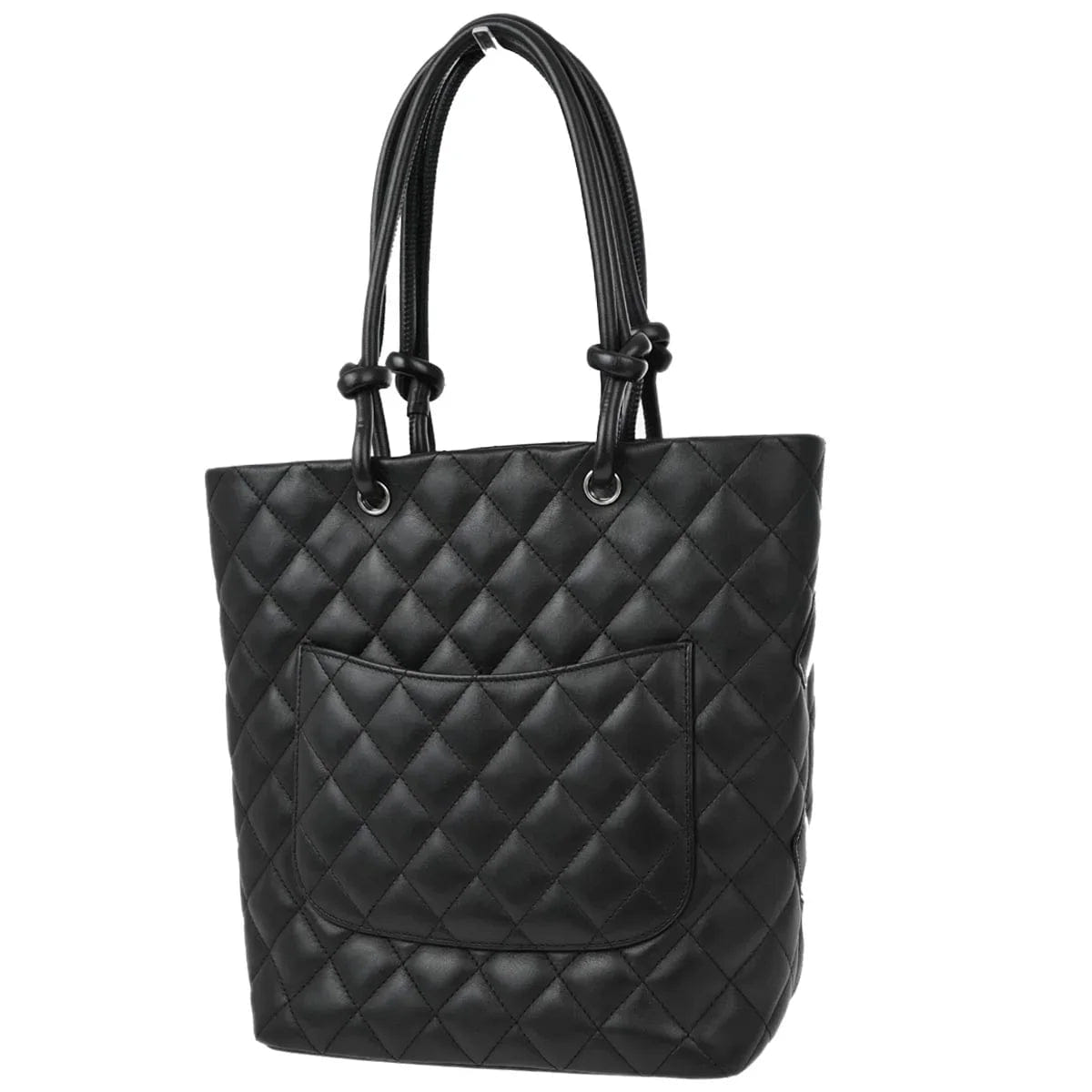 Chanel 2008 - 2009 Black Calfskin Cambon Ligne Tote Handbag