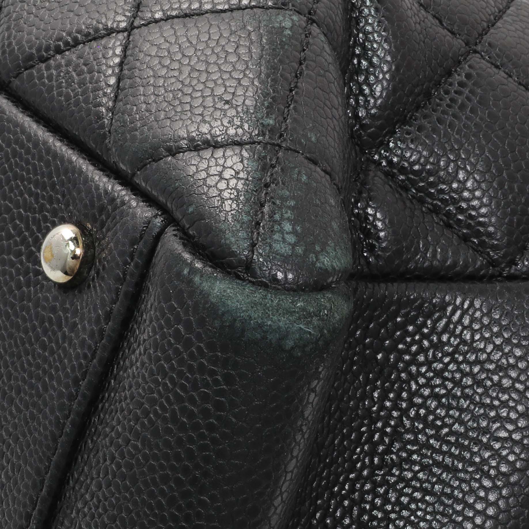 Chanel Black Quilted Caviar XL Grand Shopping Tote GST