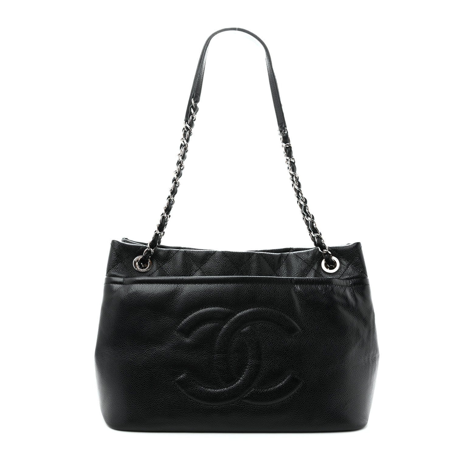 Chanel Caviar Timeless CC Soft Tote Black