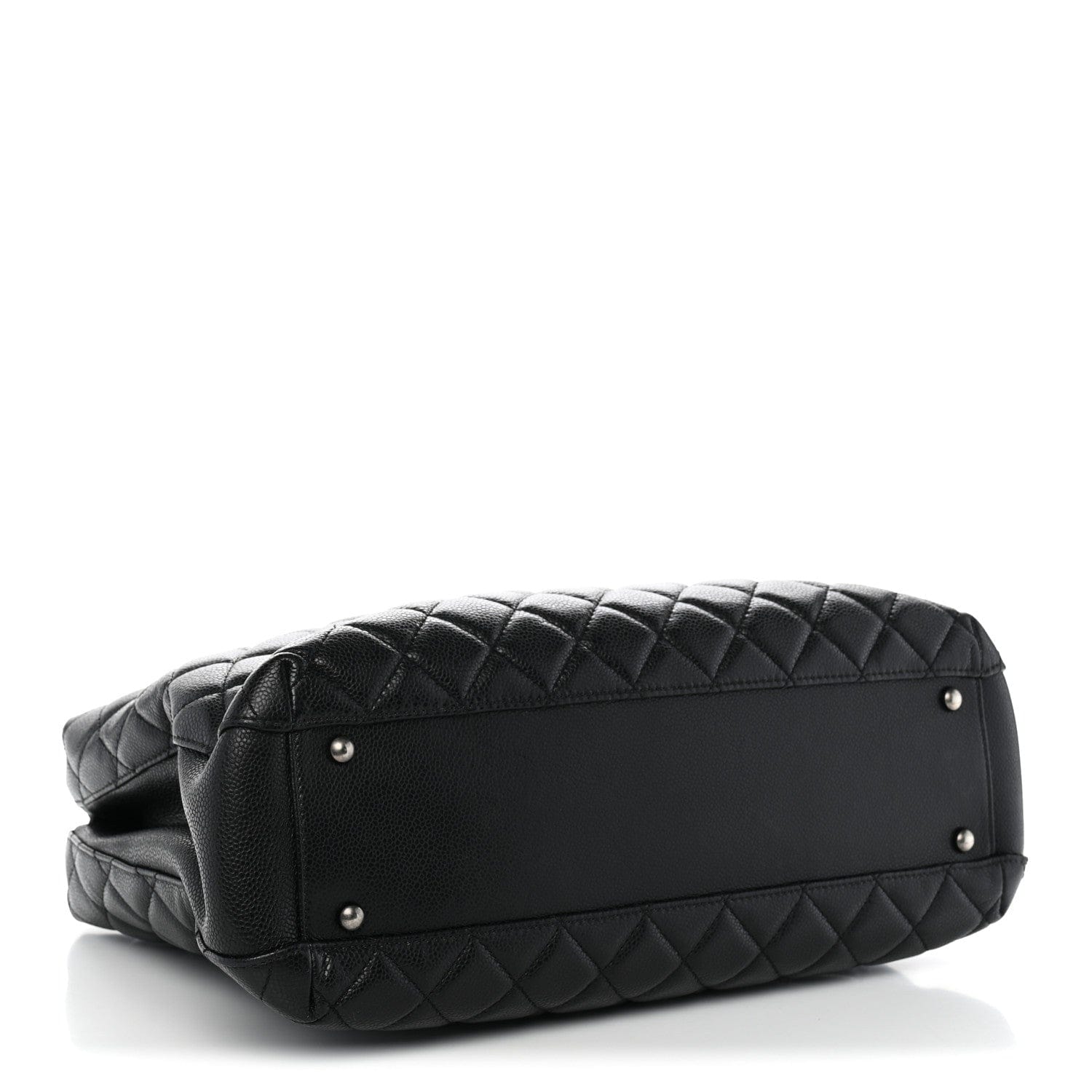 Chanel Caviar Quilted City Shopping Tote Black