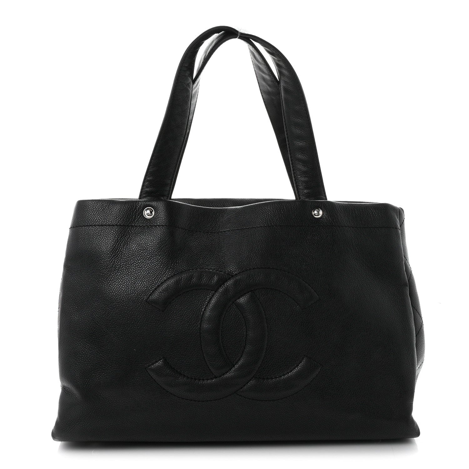 Chanel Caviar Executive Cerf Shopper Tote Black