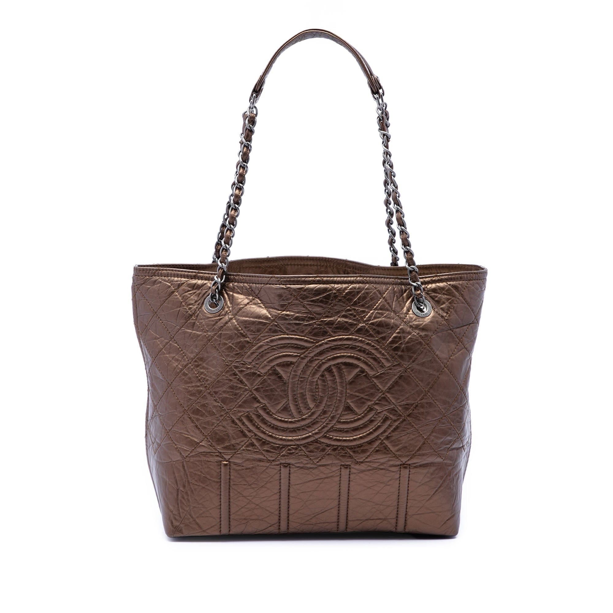 Chanel Distressed Calfskin Shopping In Moscow Tote