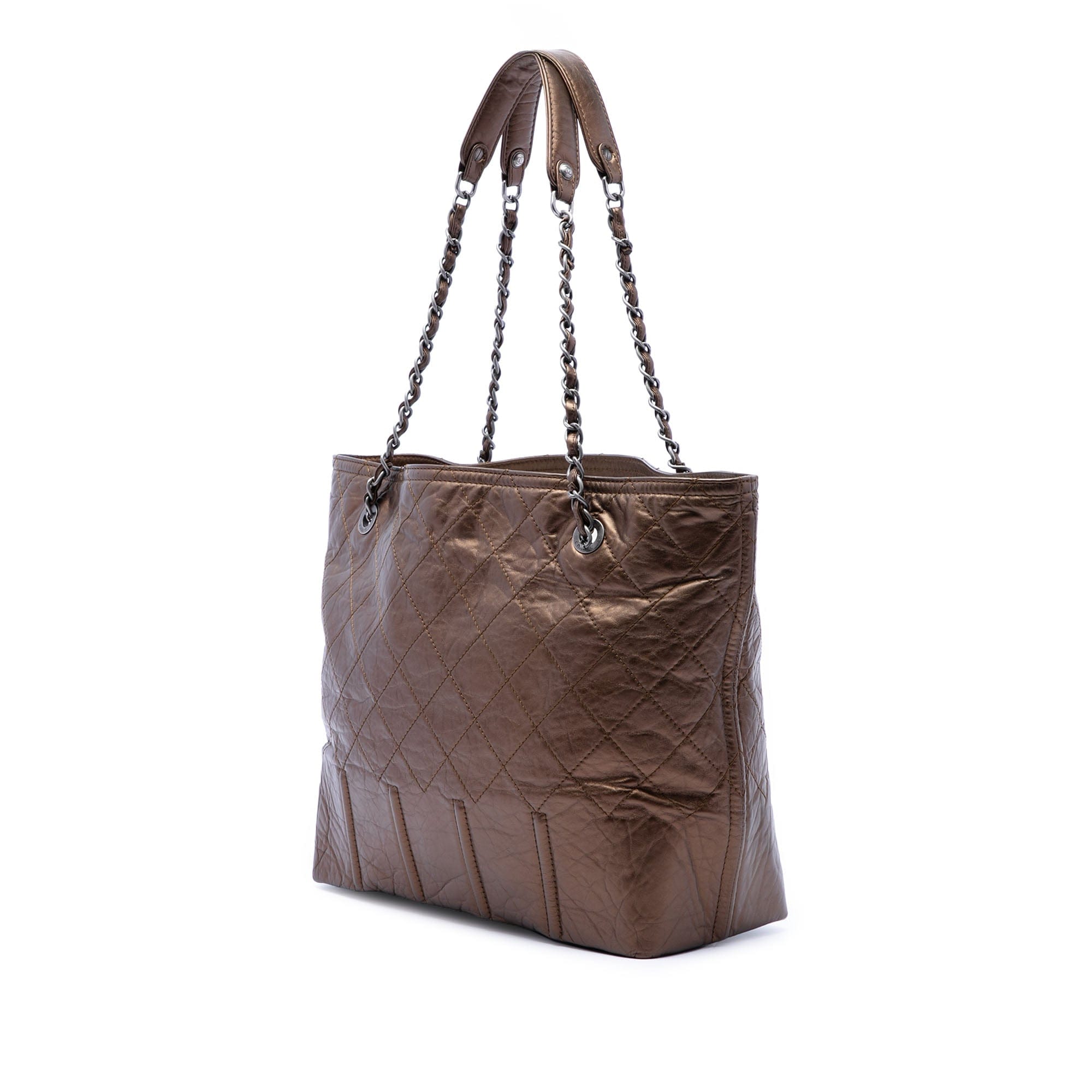 Chanel Distressed Calfskin Shopping In Moscow Tote