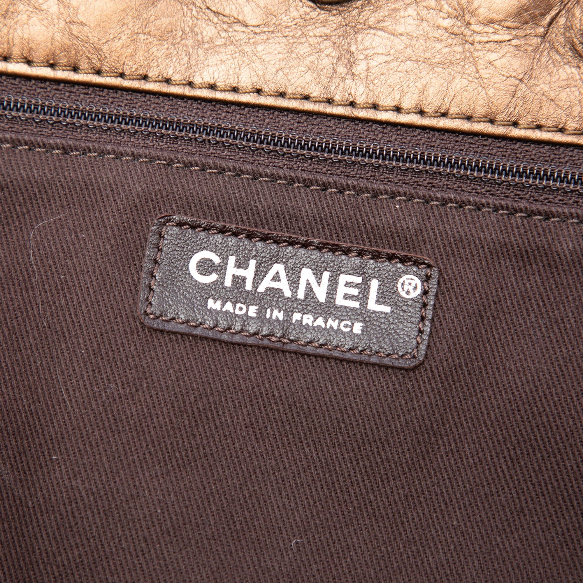 Chanel Distressed Calfskin Shopping In Moscow Tote