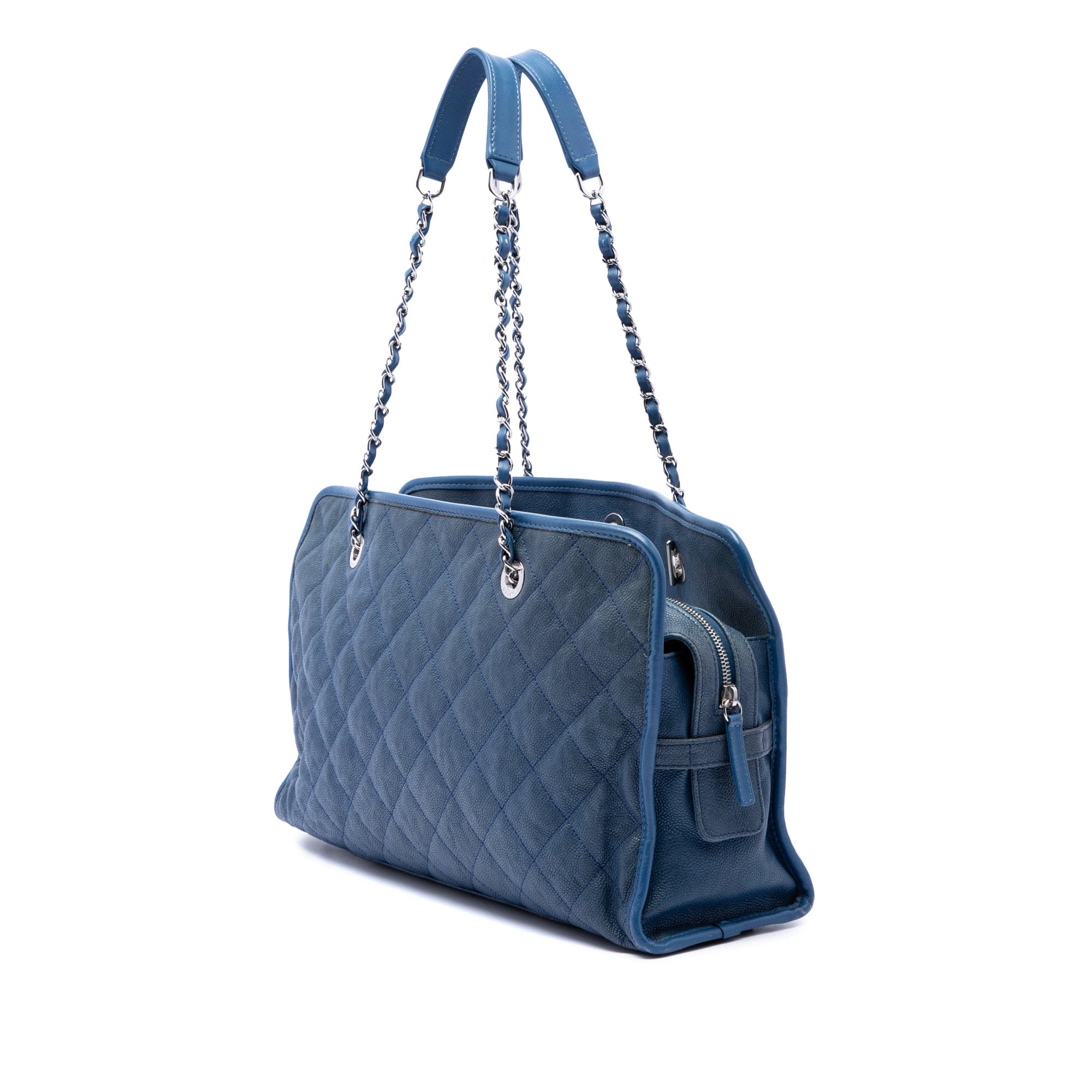 Chanel Quilted Caviar French Riviera Tote