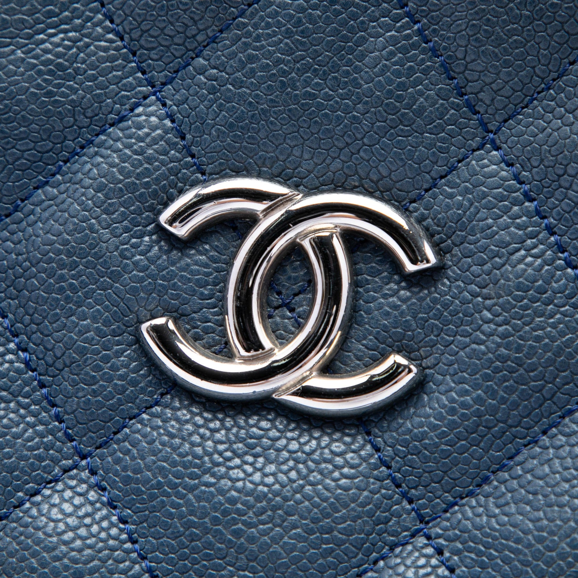 Chanel Quilted Caviar French Riviera Tote