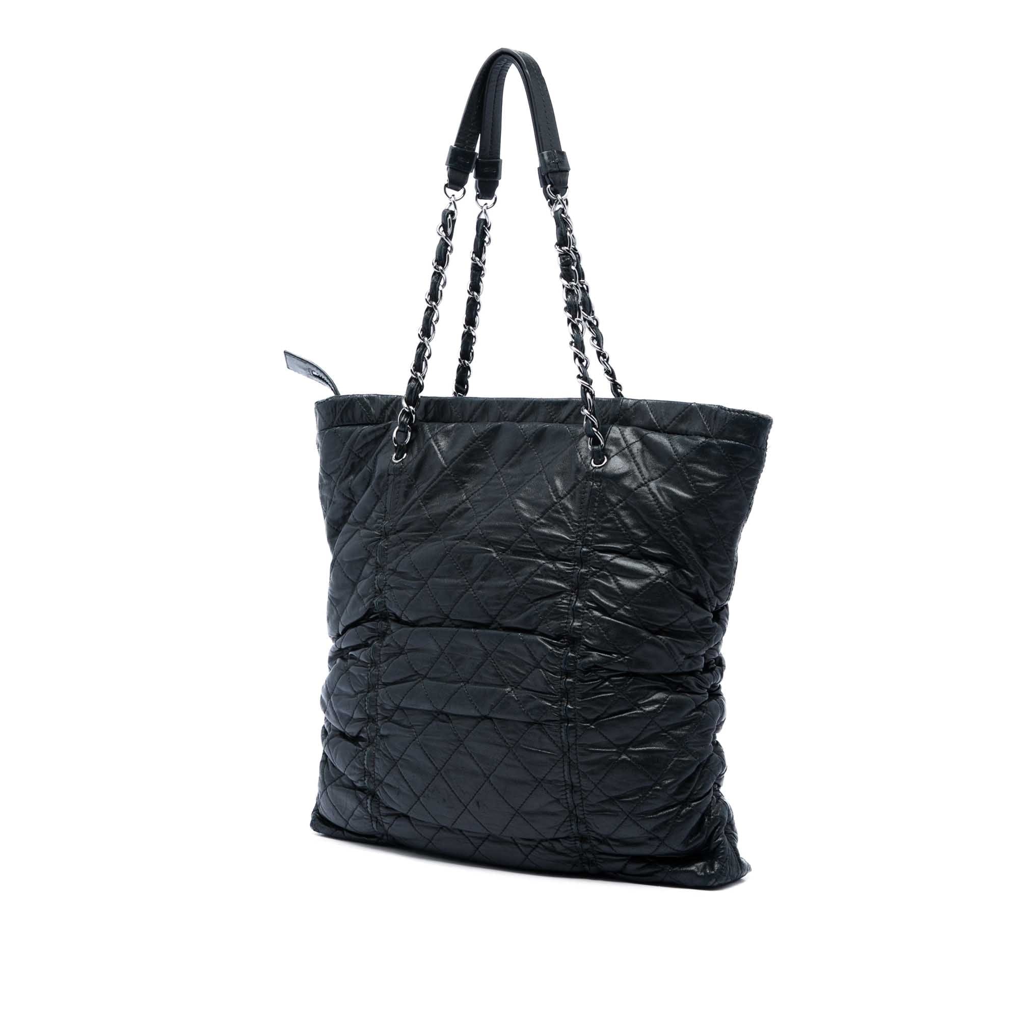 Chanel Quilted Lambskin North South Sharpei Shopping Tote