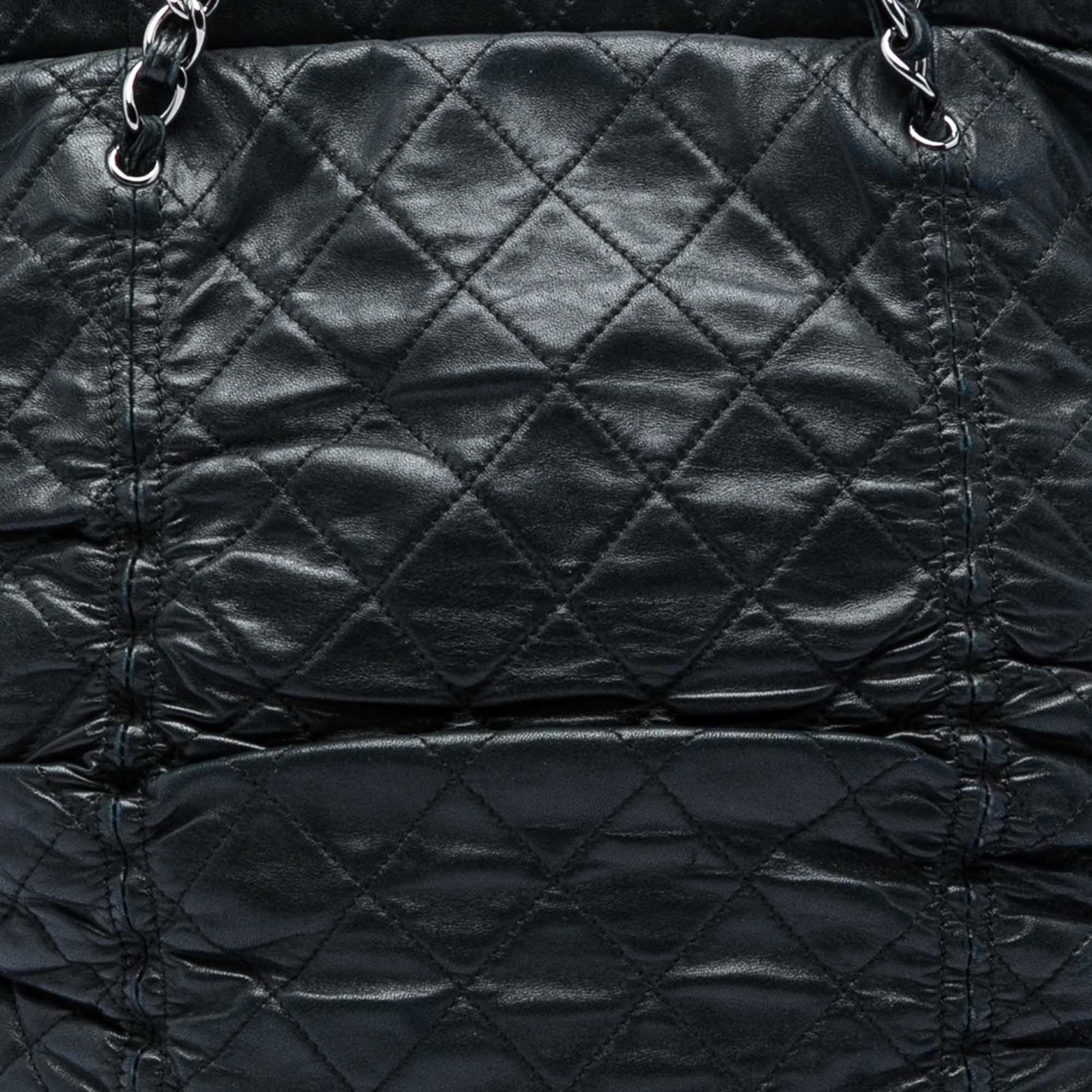 Chanel Quilted Lambskin North South Sharpei Shopping Tote