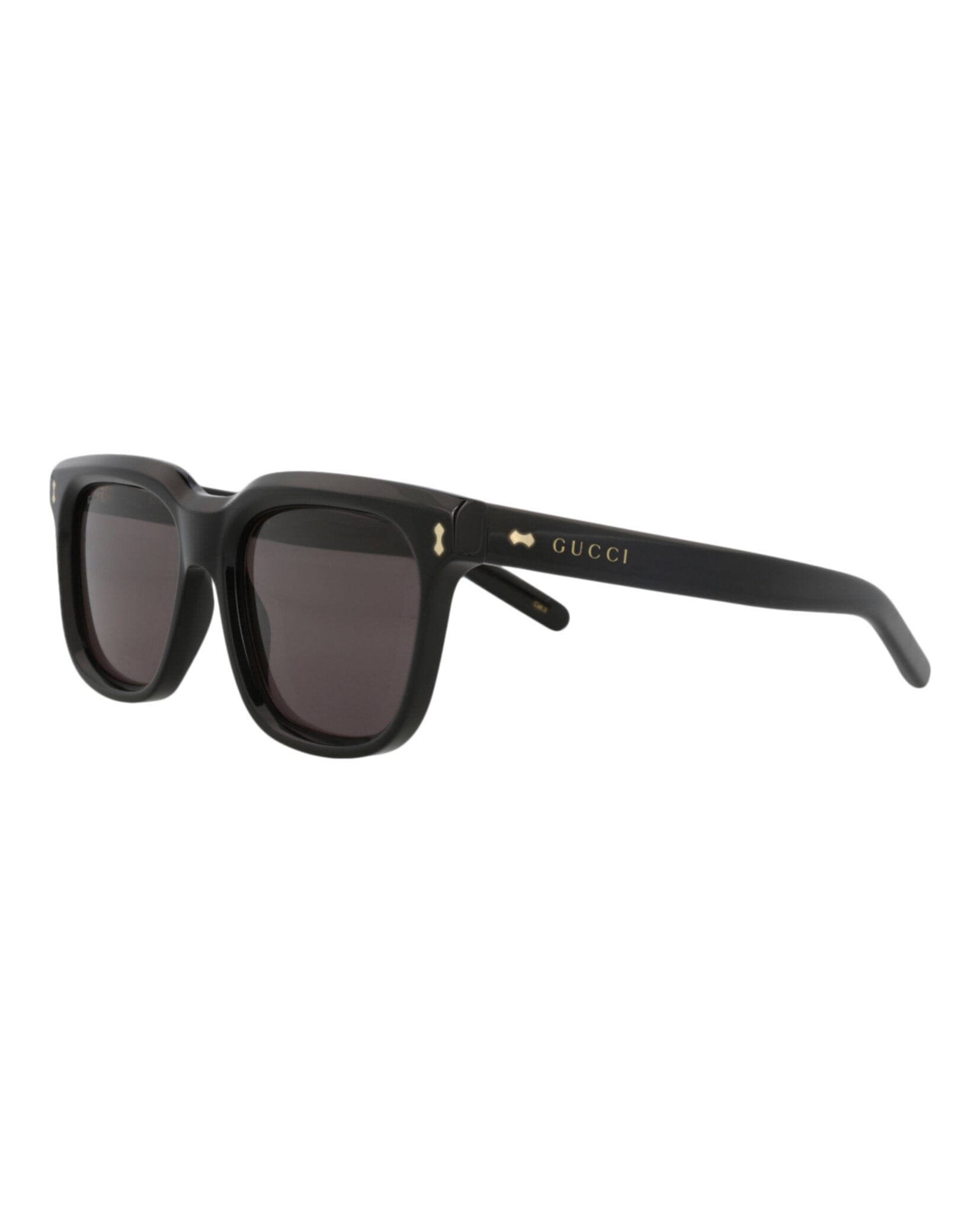 Gucci Mens Square/Rectangle Black Black Grey Fashion Designer Eyewear