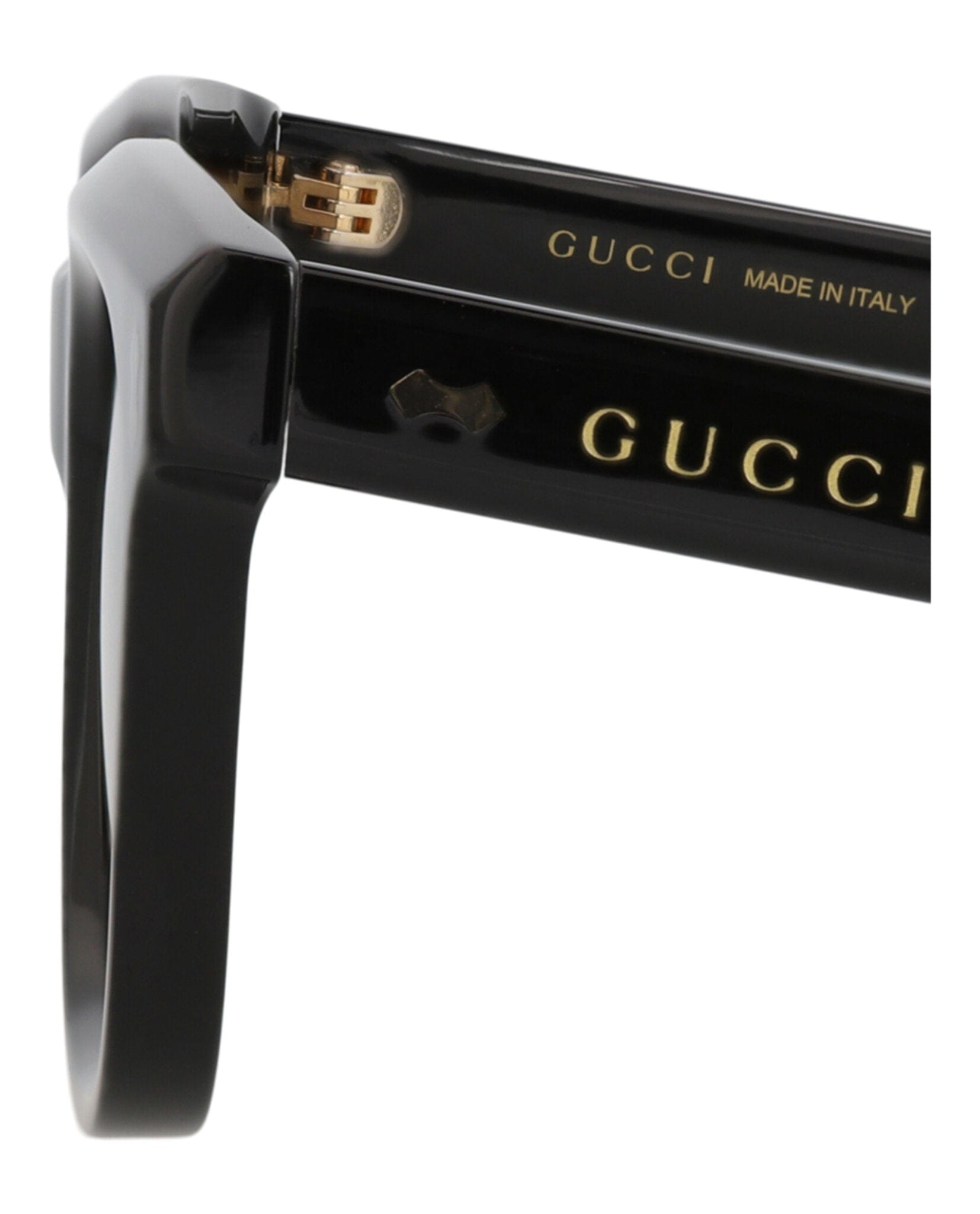 Gucci Mens Square/Rectangle Black Black Grey Fashion Designer Eyewear