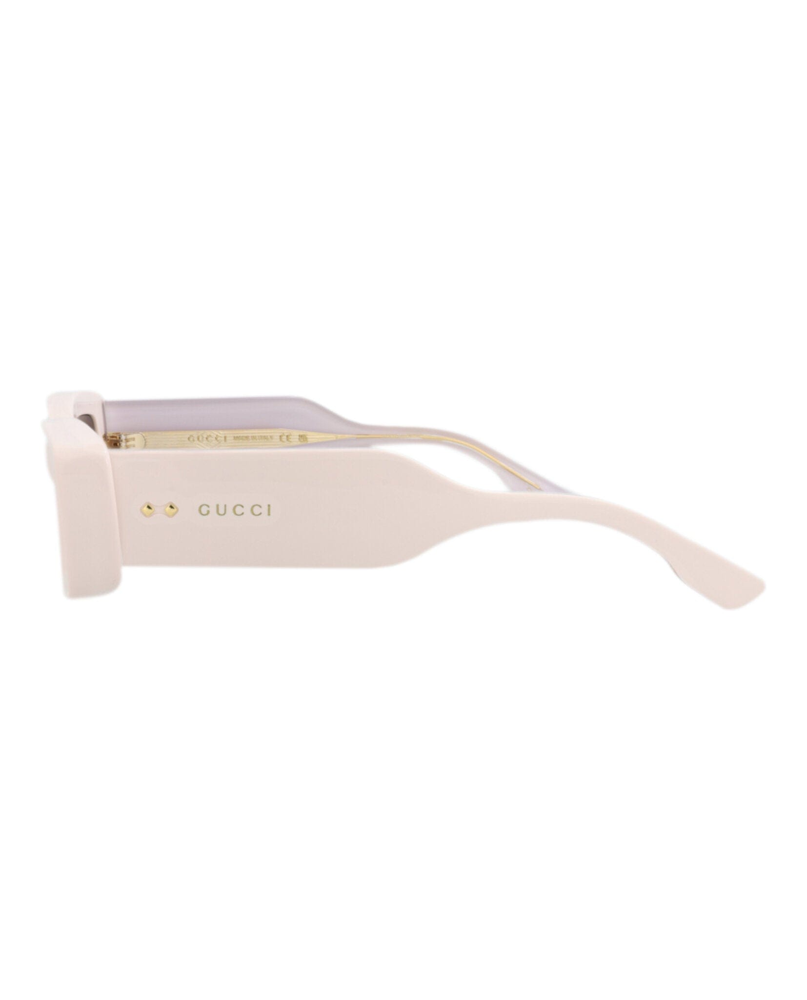 Gucci Womens Square/Rectangle Ivory Ivory Brown Fashion Designer Eyewear