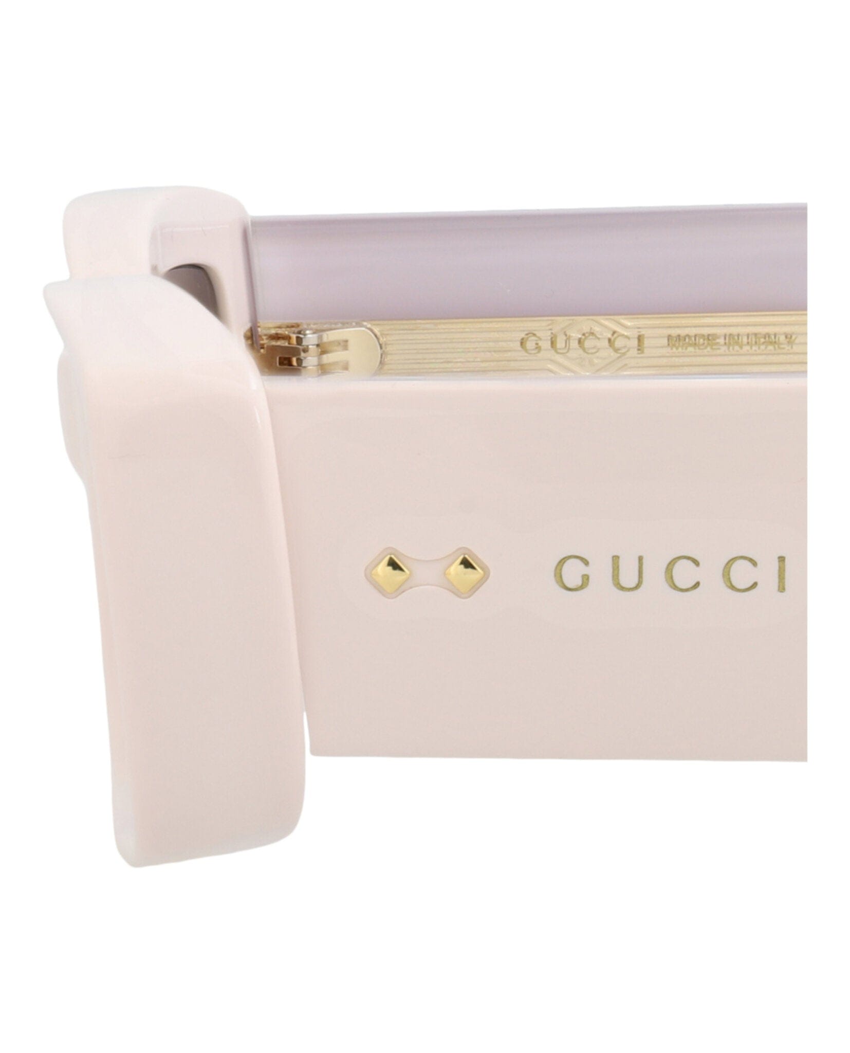 Gucci Womens Square/Rectangle Ivory Ivory Brown Fashion Designer Eyewear