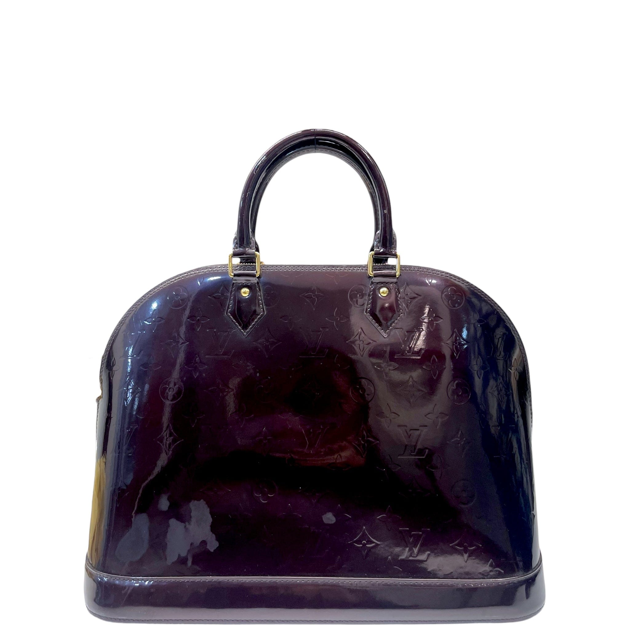 Louis Vuitton Alma GM Bag Amarante Monogram Vernis