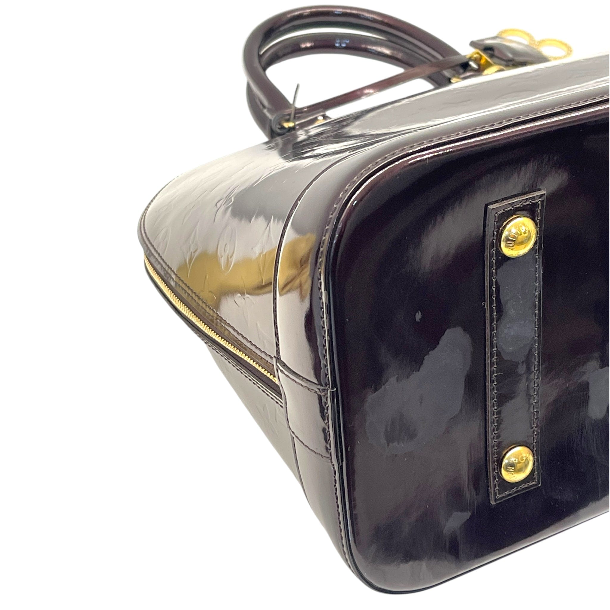 Louis Vuitton Alma GM Bag Amarante Monogram Vernis